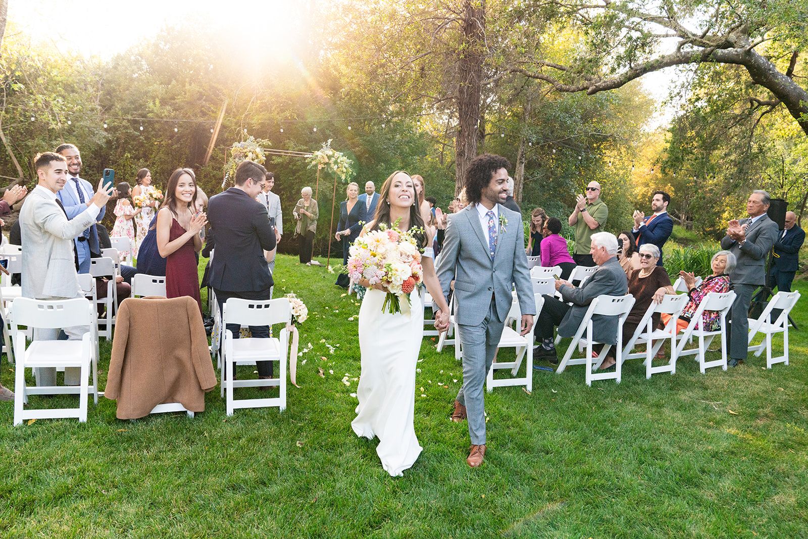 lower-lawn ceremony at olema house, The Lower-Lawn Ceremony at Olema House