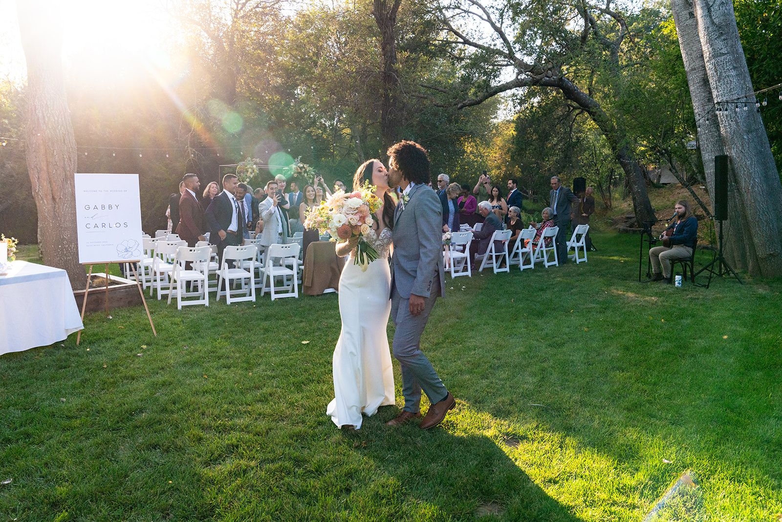 lower-lawn ceremony at olema house, Family Portraits Along Olema Creek