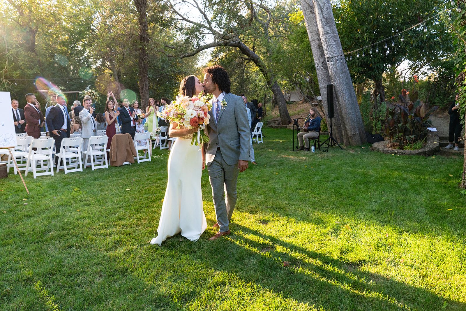 lower-lawn ceremony at olema house, Family Portraits Along Olema Creek