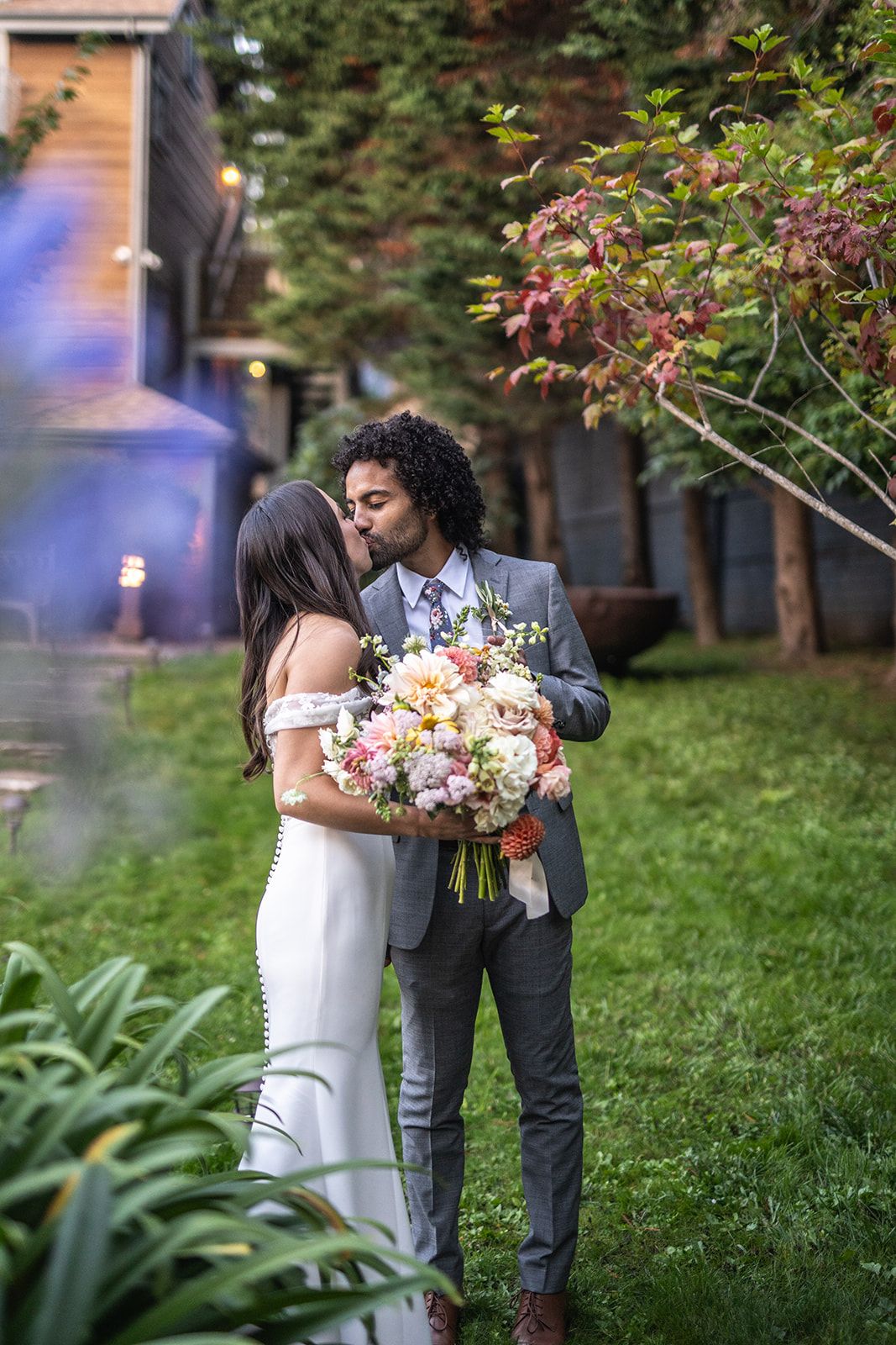 lower-lawn ceremony at olema house, Family Portraits Along Olema Creek