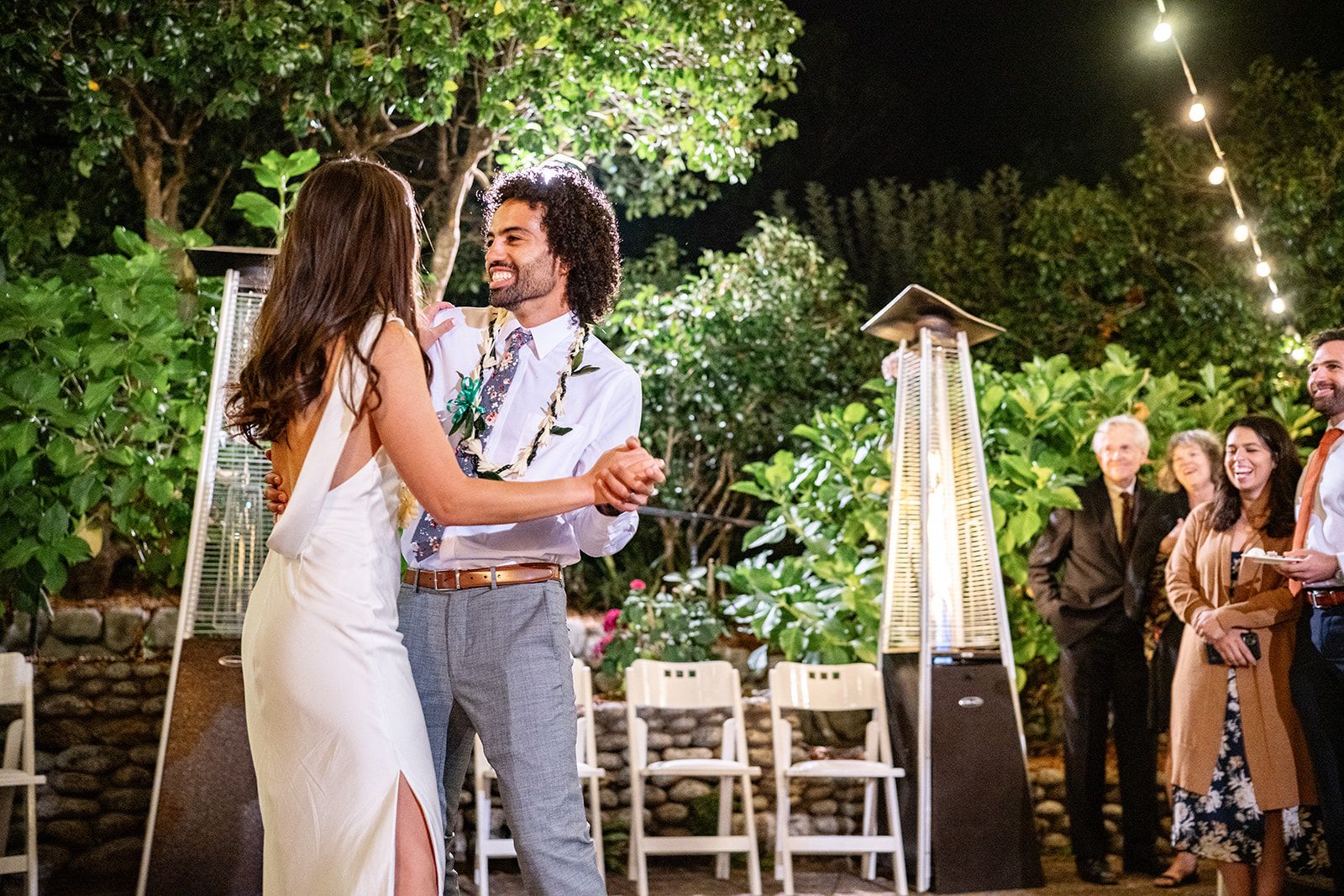 lower-lawn ceremony at olema house, Speeches, First Dance, and the Tavern