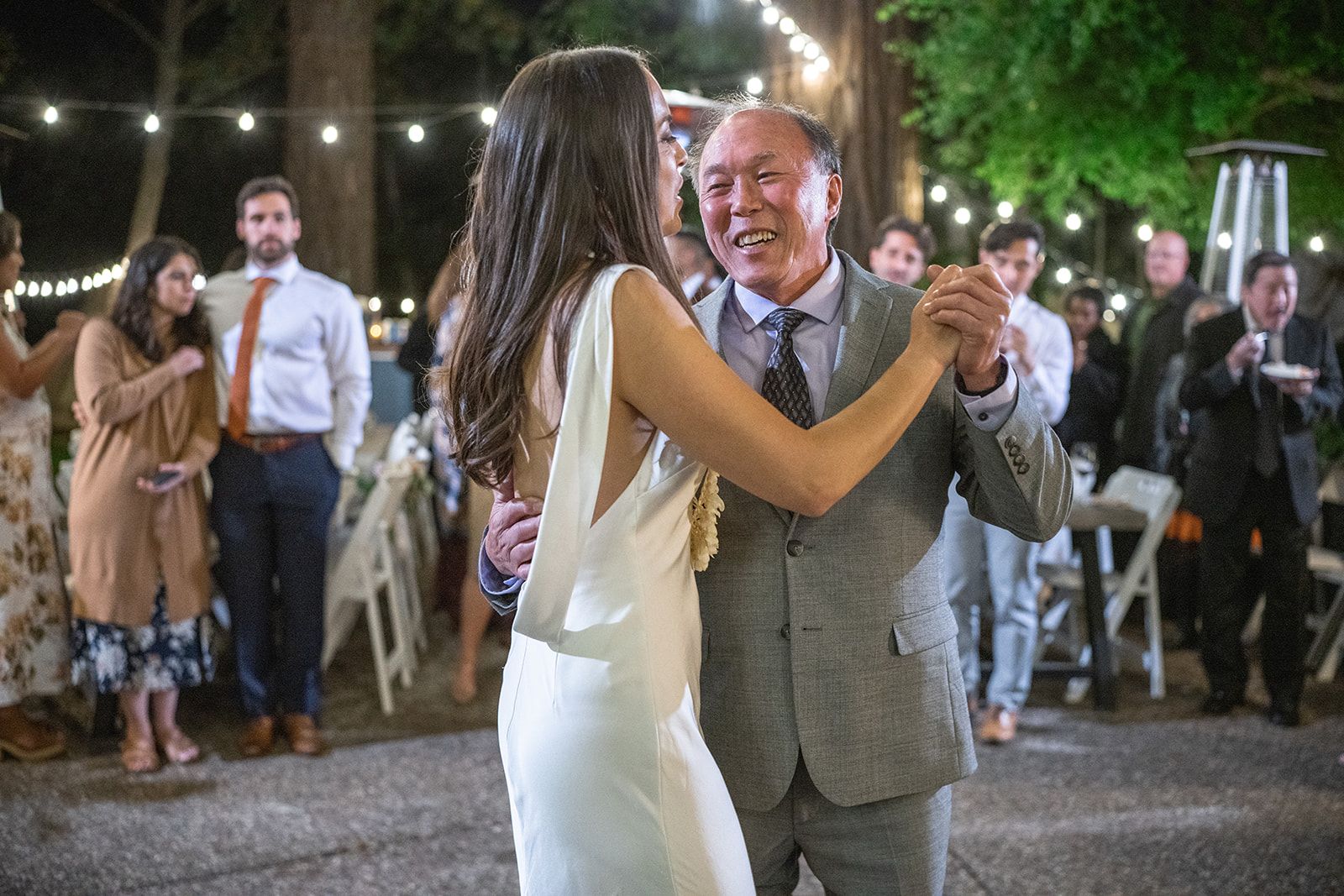 lower-lawn ceremony at olema house, Speeches, First Dance, and the Tavern