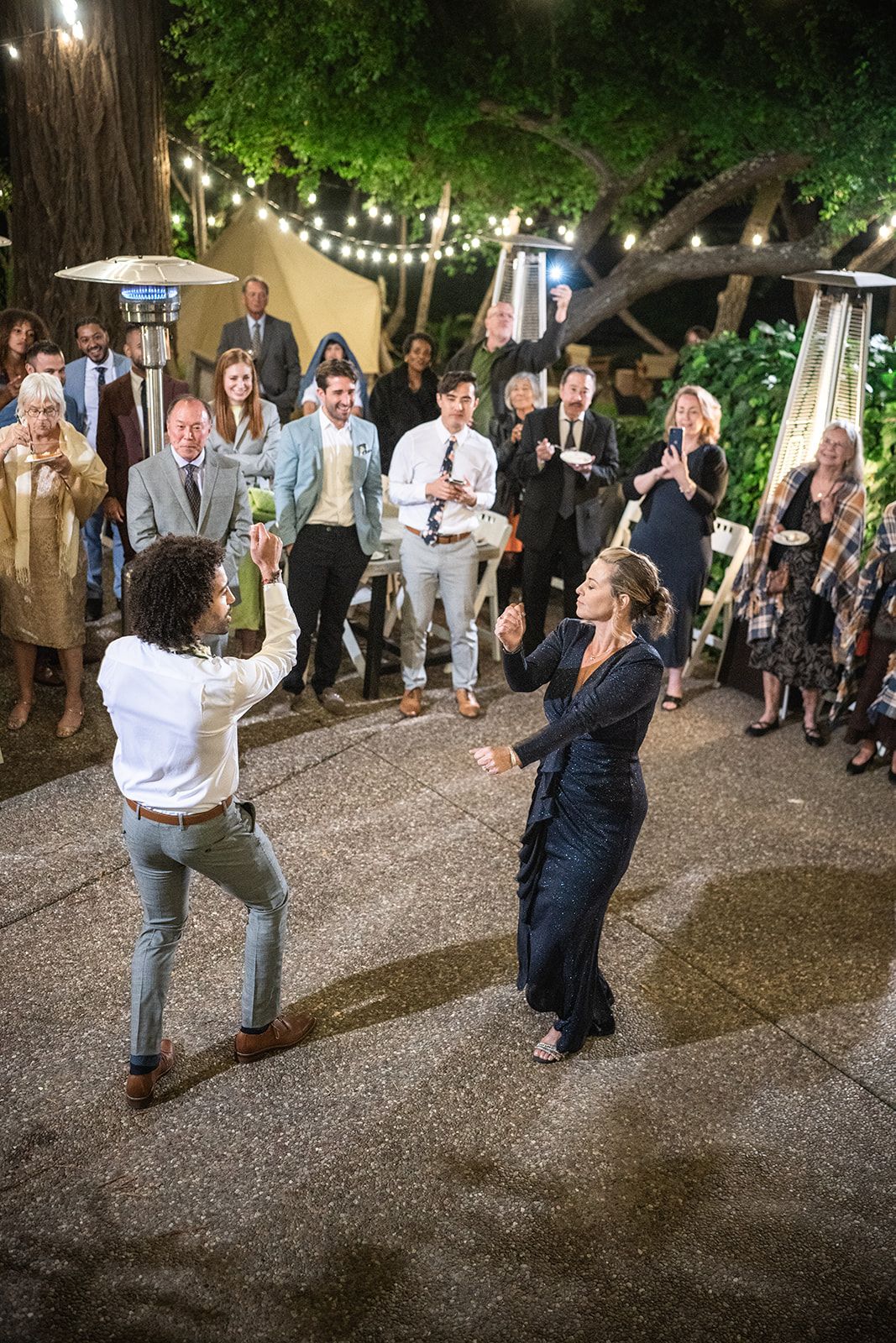lower-lawn ceremony at olema house, Speeches, First Dance, and the Tavern