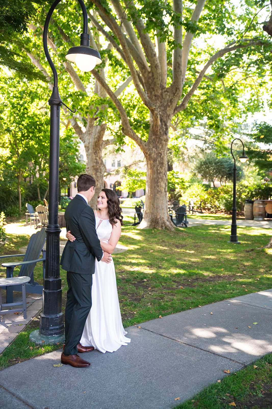 redwoods elopement at old mill park, mill valley, Getting Ready Before the Grove
