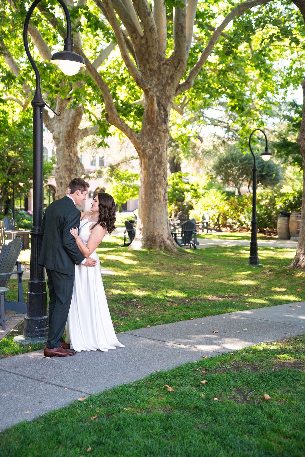 redwoods elopement at old mill park, mill valley, Getting Ready Before the Grove
