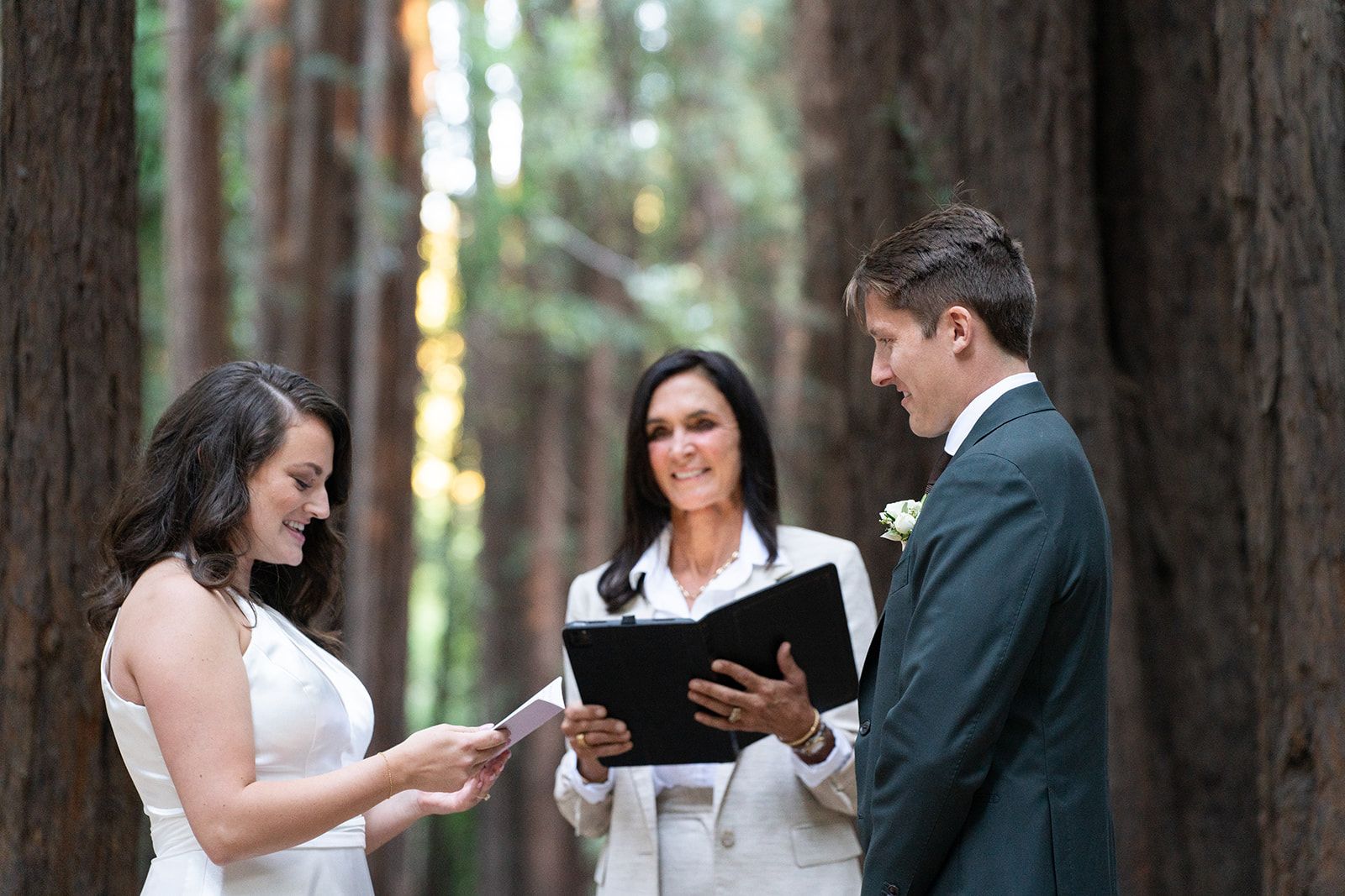 redwoods elopement at old mill park, mill valley, An Elopement Ceremony in the Old Mill Park Amphitheater