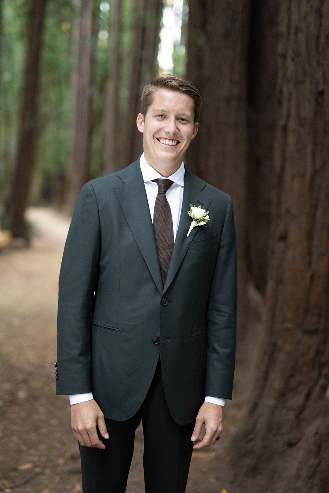 elopement at Old Mill Park in Mill Valley, Getting Ready Before the Ceremony in Mill Valley