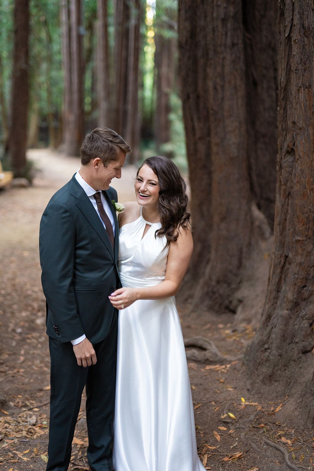 elopement at Old Mill Park in Mill Valley, Portraits Through the Old Mill Park Grounds
