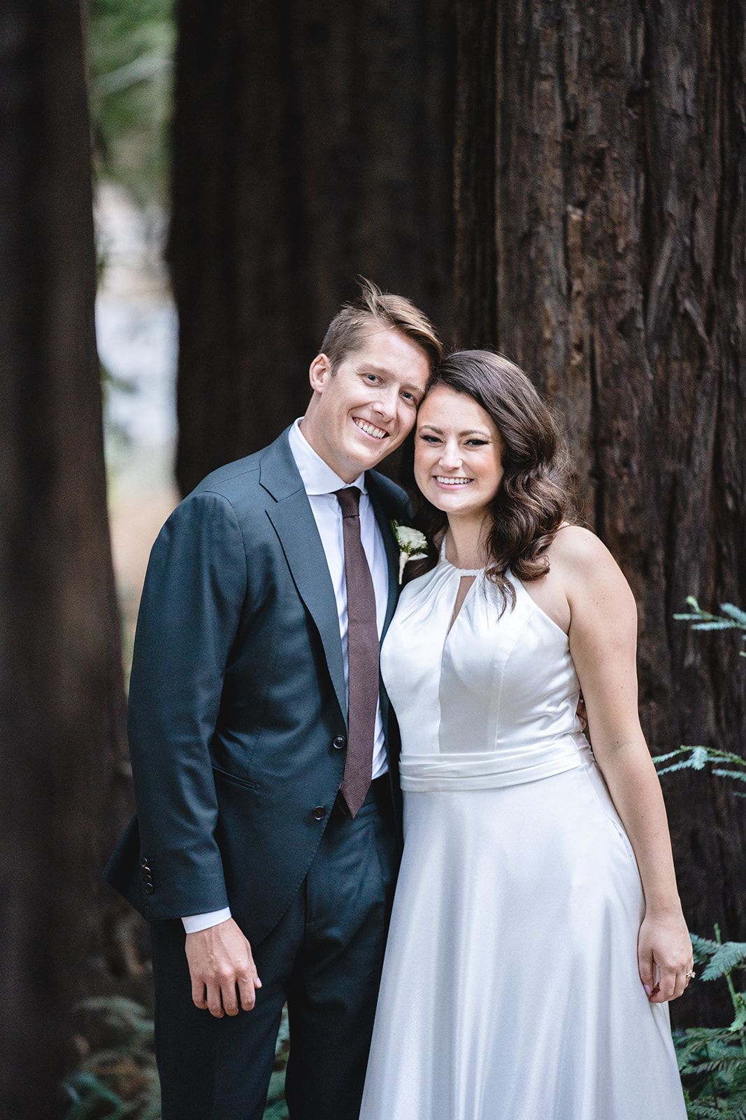 elopement at Old Mill Park in Mill Valley, Portraits Through the Old Mill Park Grounds