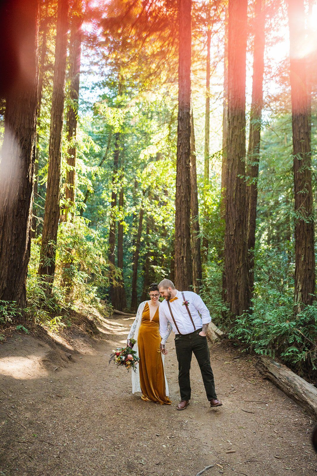 oakland backyard micro wedding, Portraits in the Park