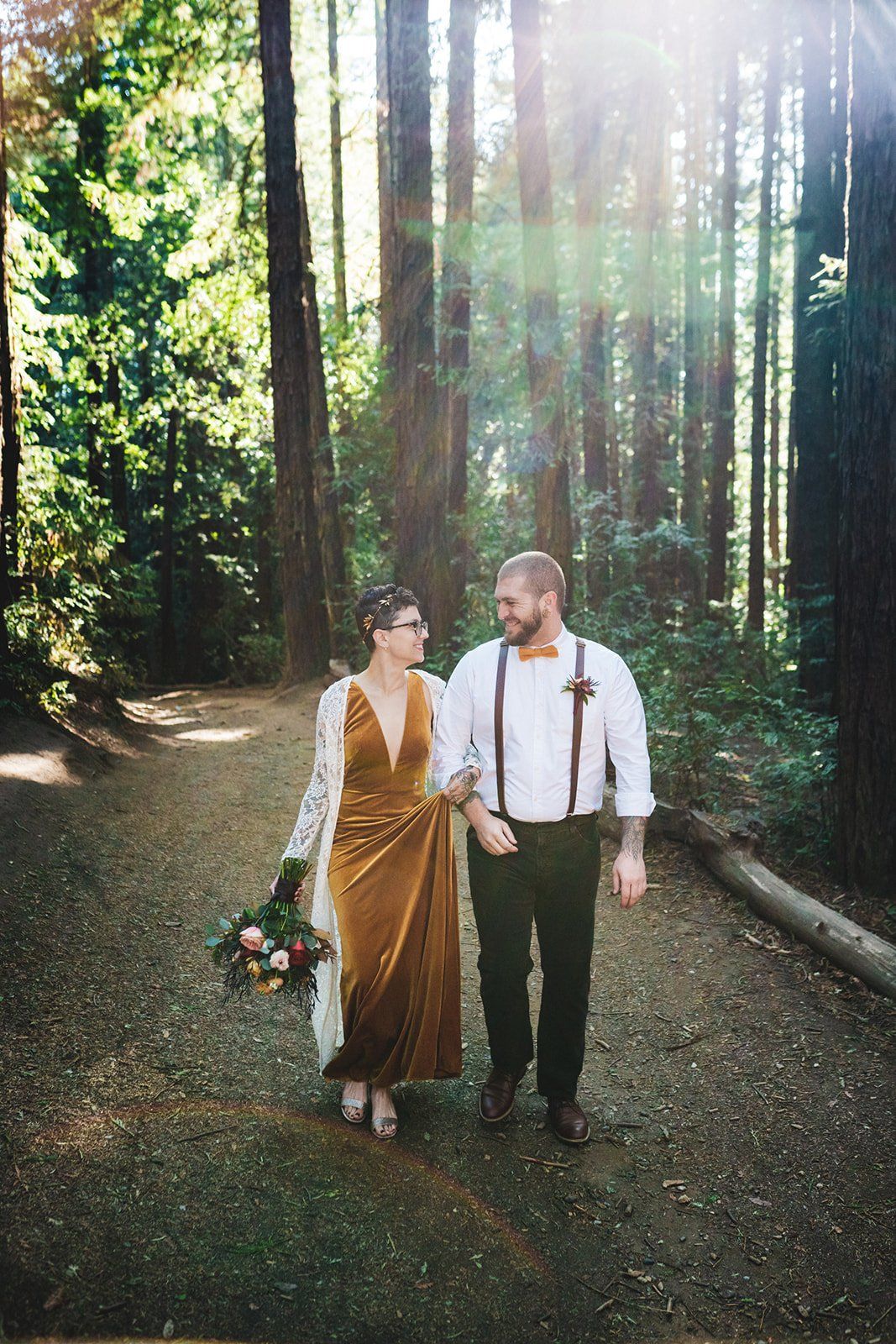oakland backyard micro wedding, Portraits in the Park