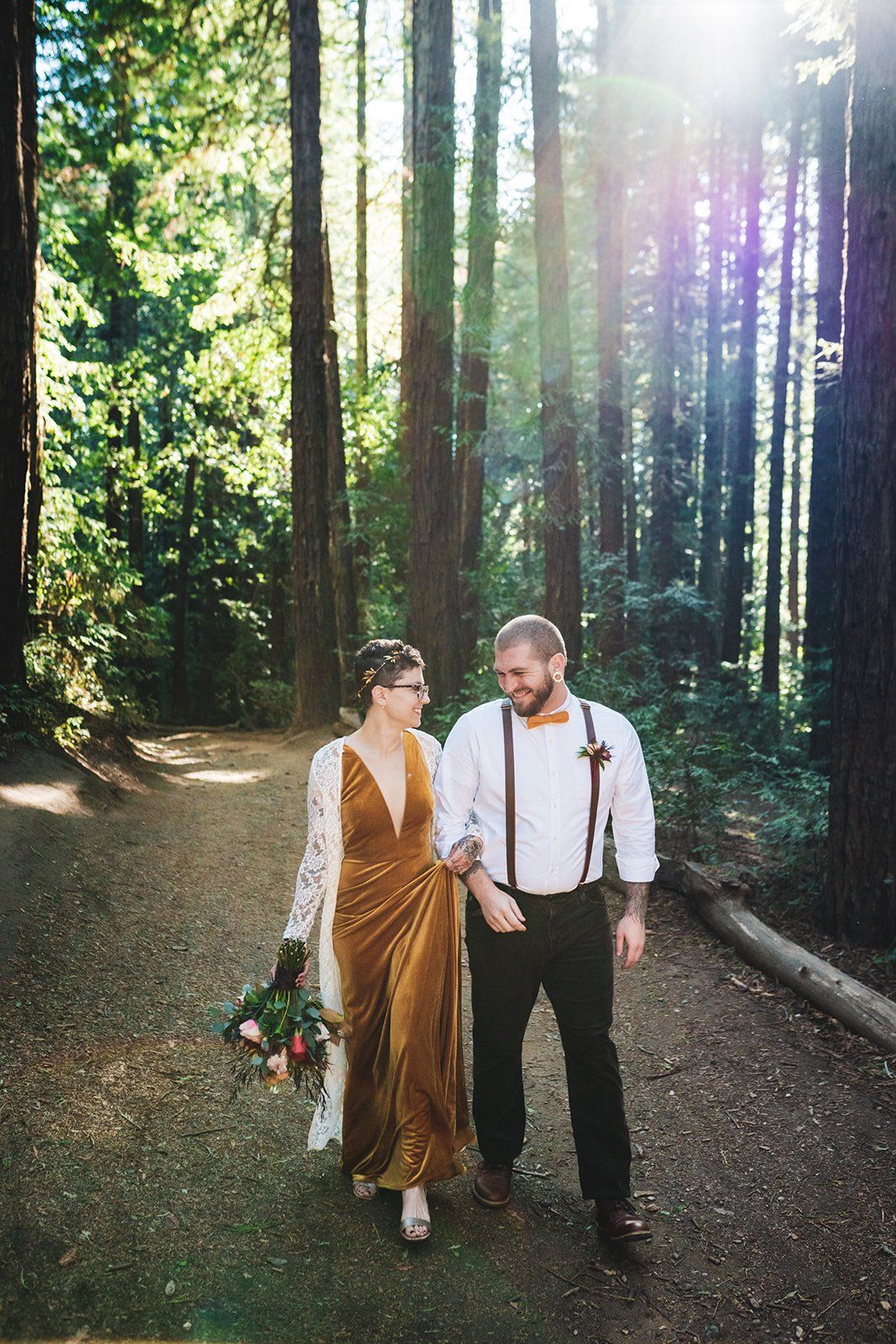 oakland backyard micro wedding, Portraits in the Park