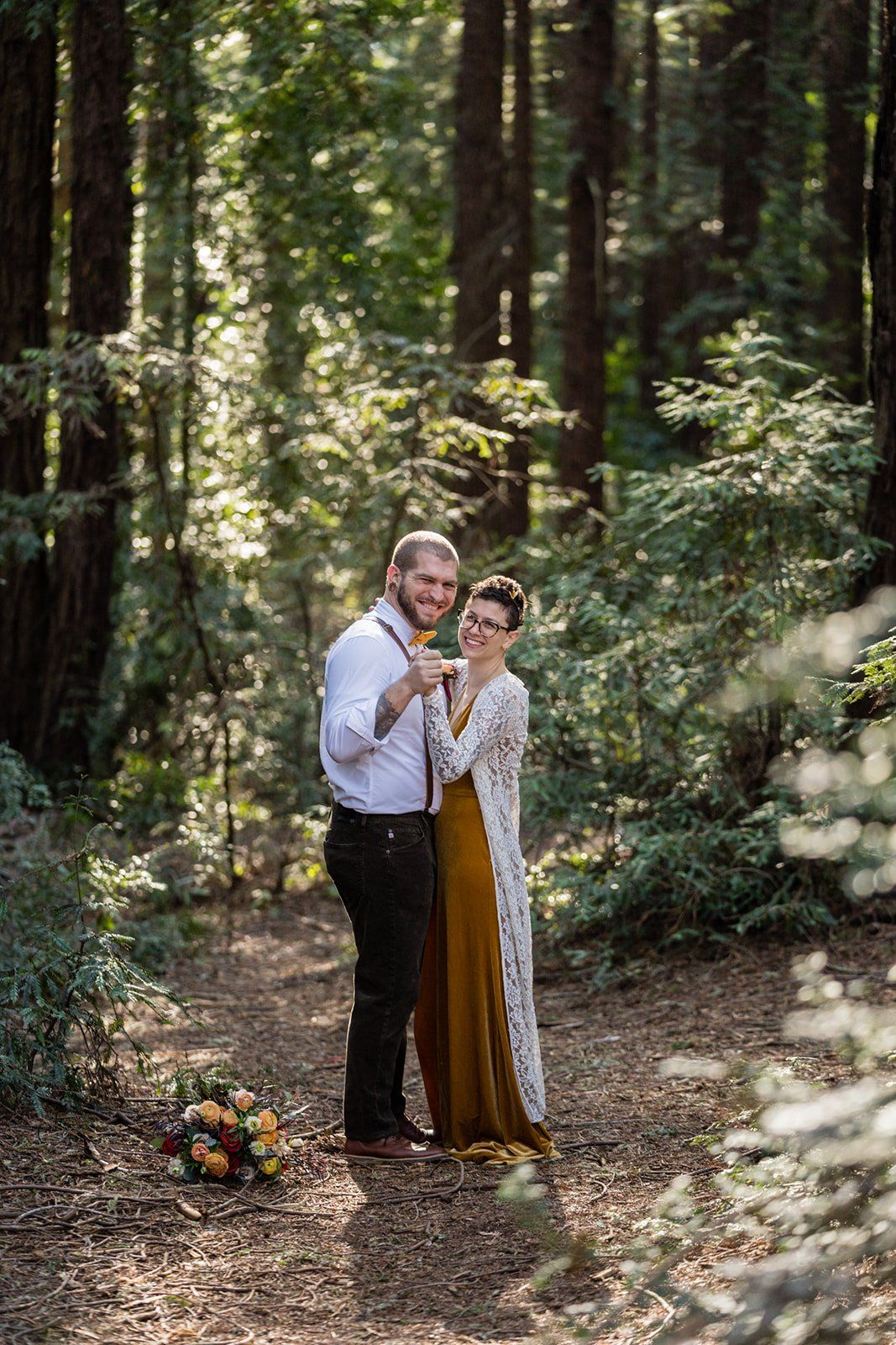 oakland backyard micro wedding, Portraits in the Park