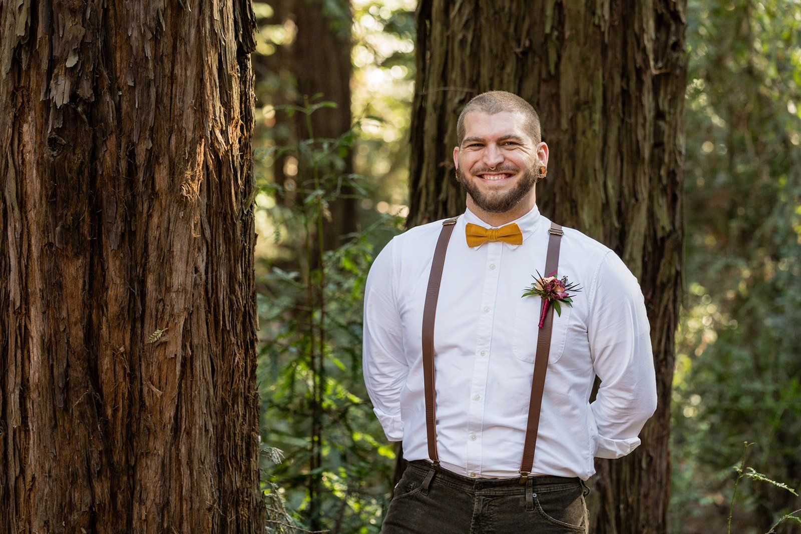 oakland backyard micro wedding, Portraits in the Park