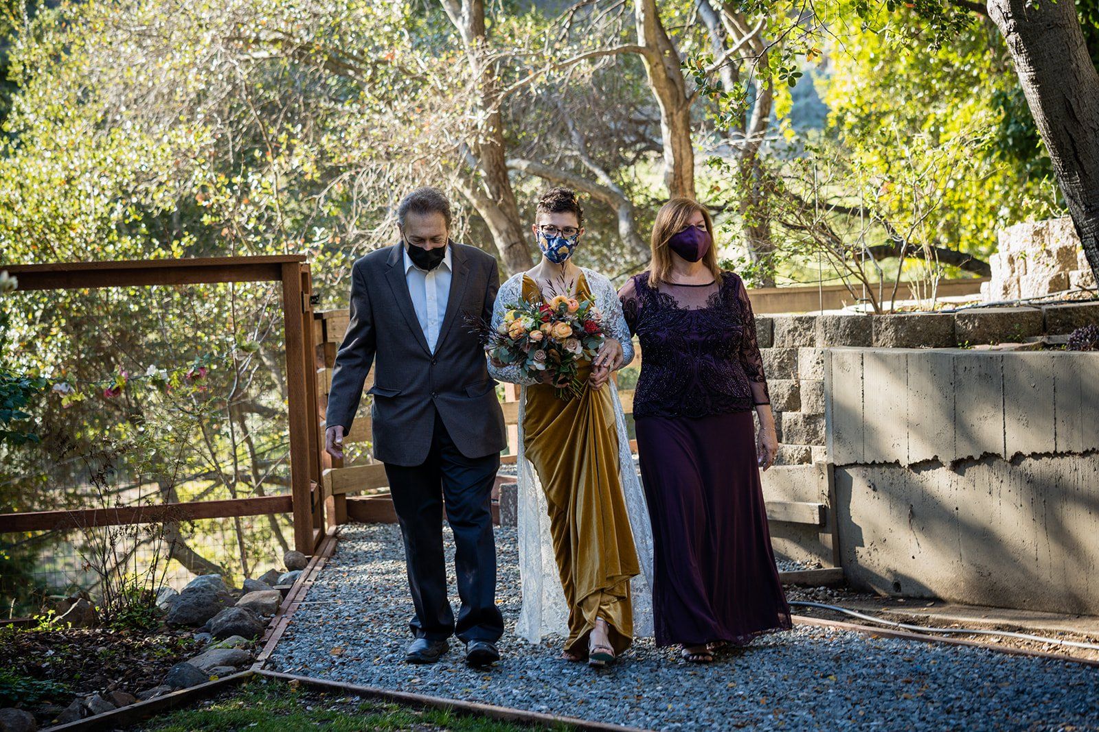 oakland backyard micro wedding, The Intimate Oakland Ceremony in the Backyard