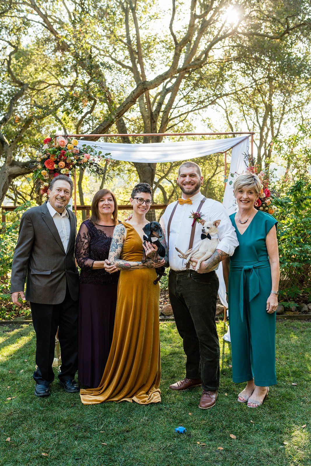 oakland backyard micro wedding, The Intimate Oakland Ceremony in the Backyard