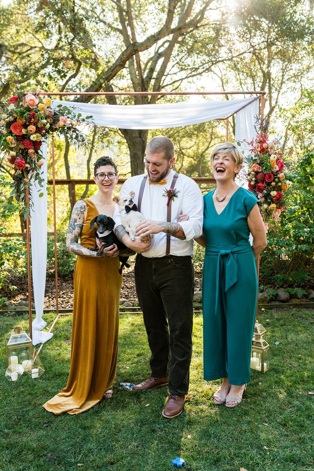 oakland backyard micro wedding, The Intimate Oakland Ceremony in the Backyard