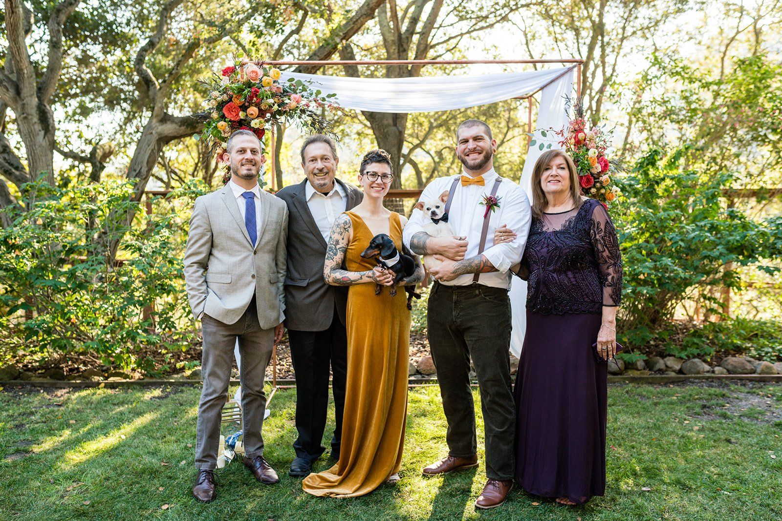 oakland backyard micro wedding, The Intimate Oakland Ceremony in the Backyard