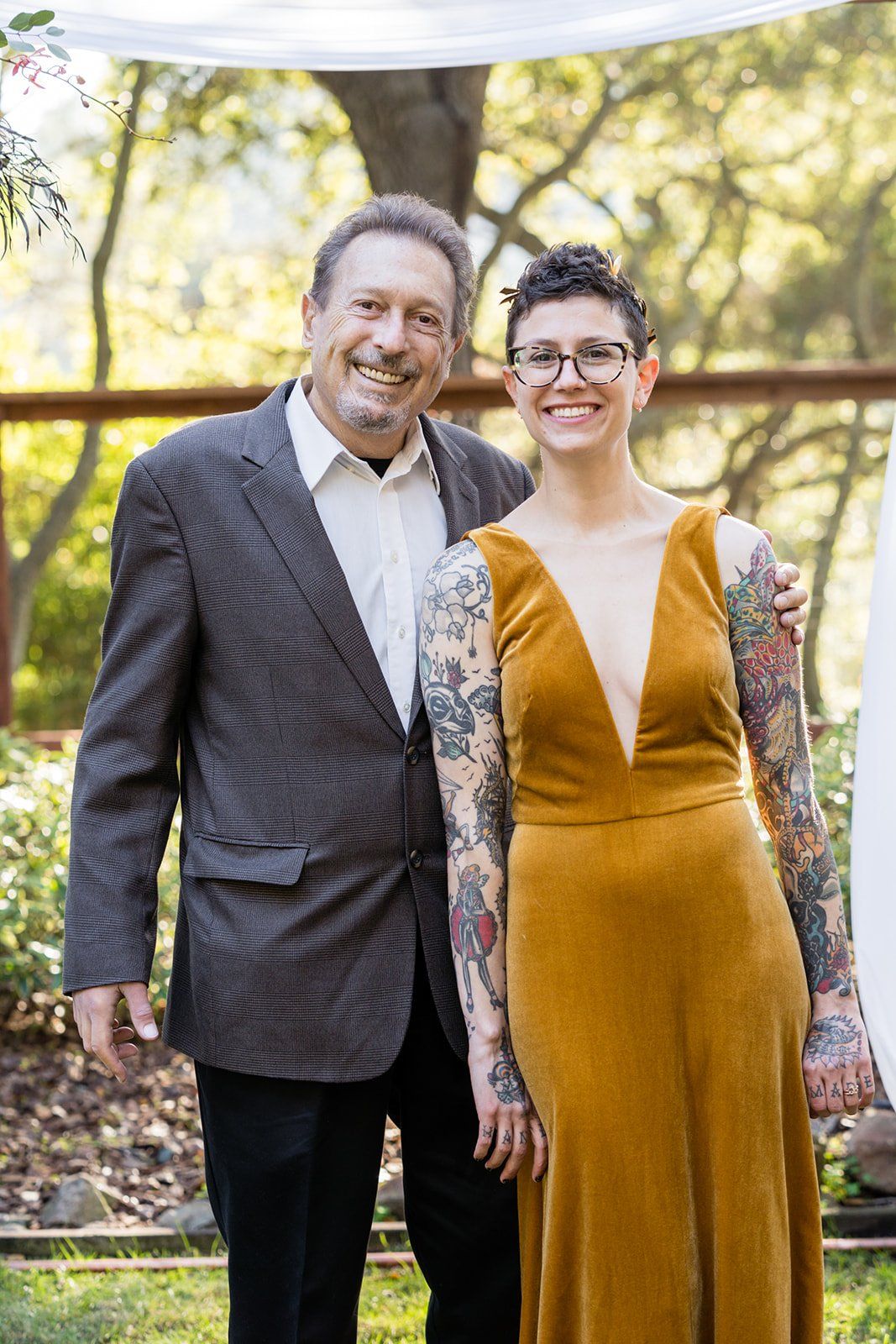 oakland backyard micro wedding, The Intimate Oakland Ceremony in the Backyard