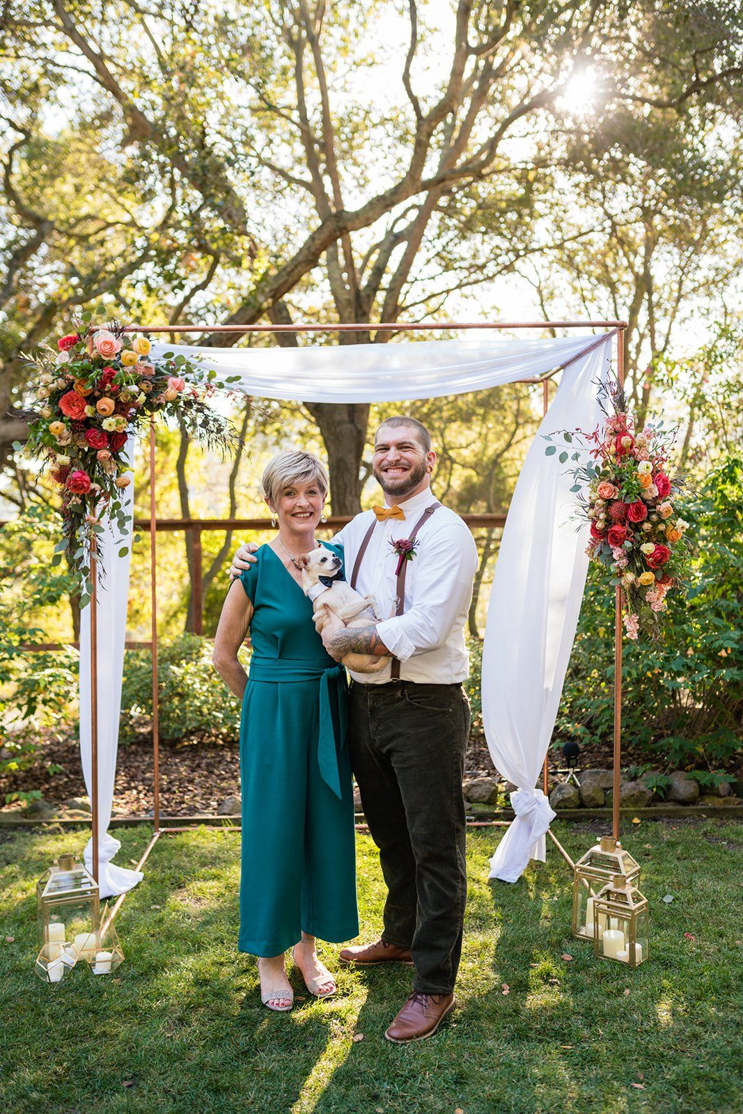 oakland backyard micro wedding, The Intimate Oakland Ceremony in the Backyard
