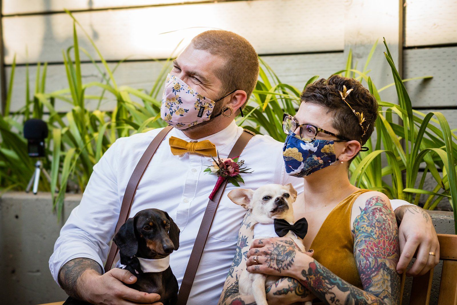 oakland backyard micro wedding, The Intimate Oakland Ceremony in the Backyard