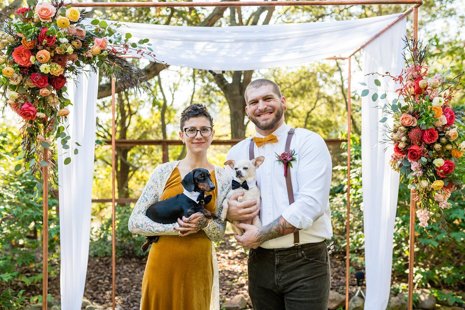 oakland backyard micro wedding, The Intimate Oakland Ceremony in the Backyard