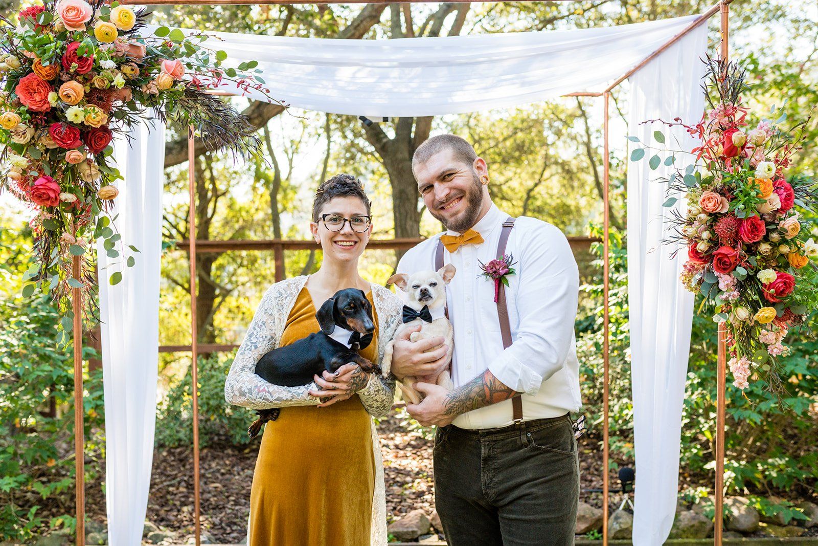 oakland backyard micro wedding, The Intimate Oakland Ceremony in the Backyard