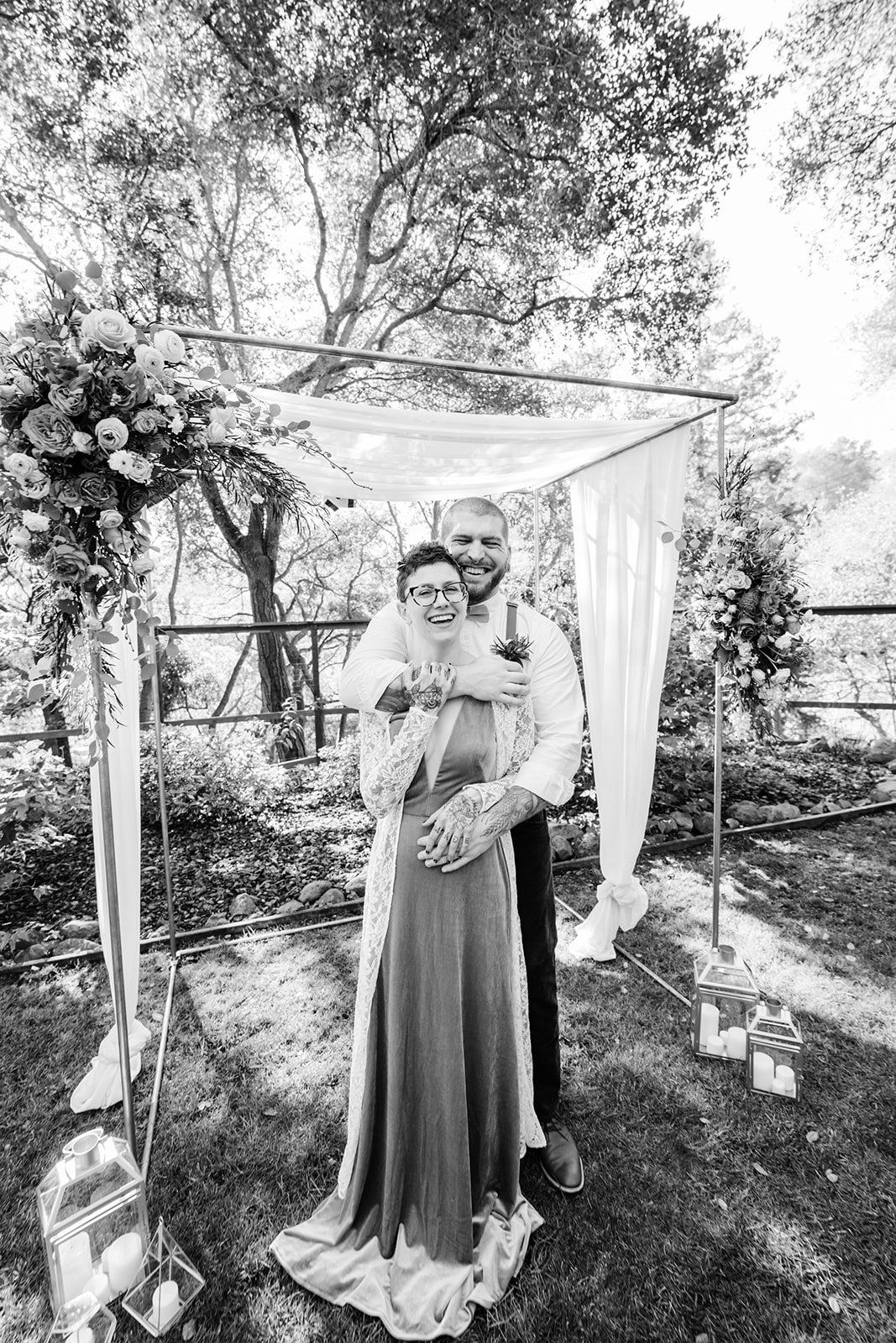 oakland backyard micro wedding, The Intimate Oakland Ceremony in the Backyard