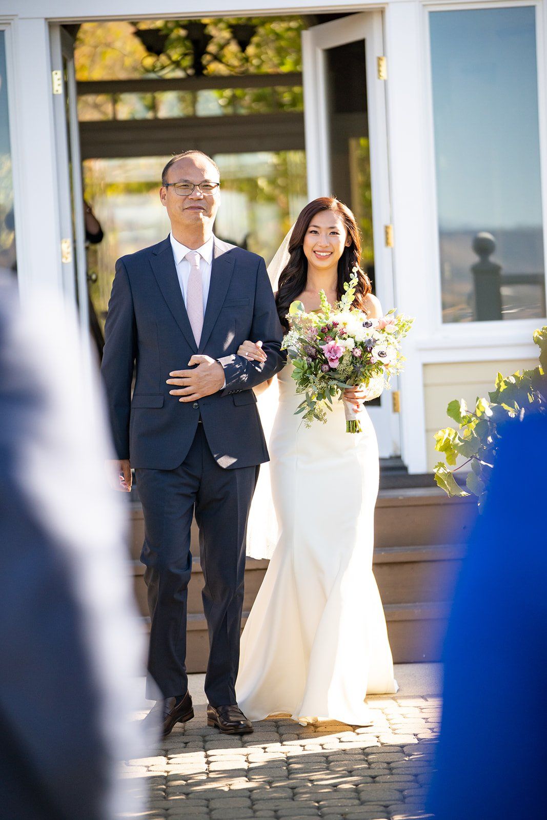 ranch-airbnb micro wedding with coastal views, SLO, Vows by the Fountain at Clover Ridge Ranch
