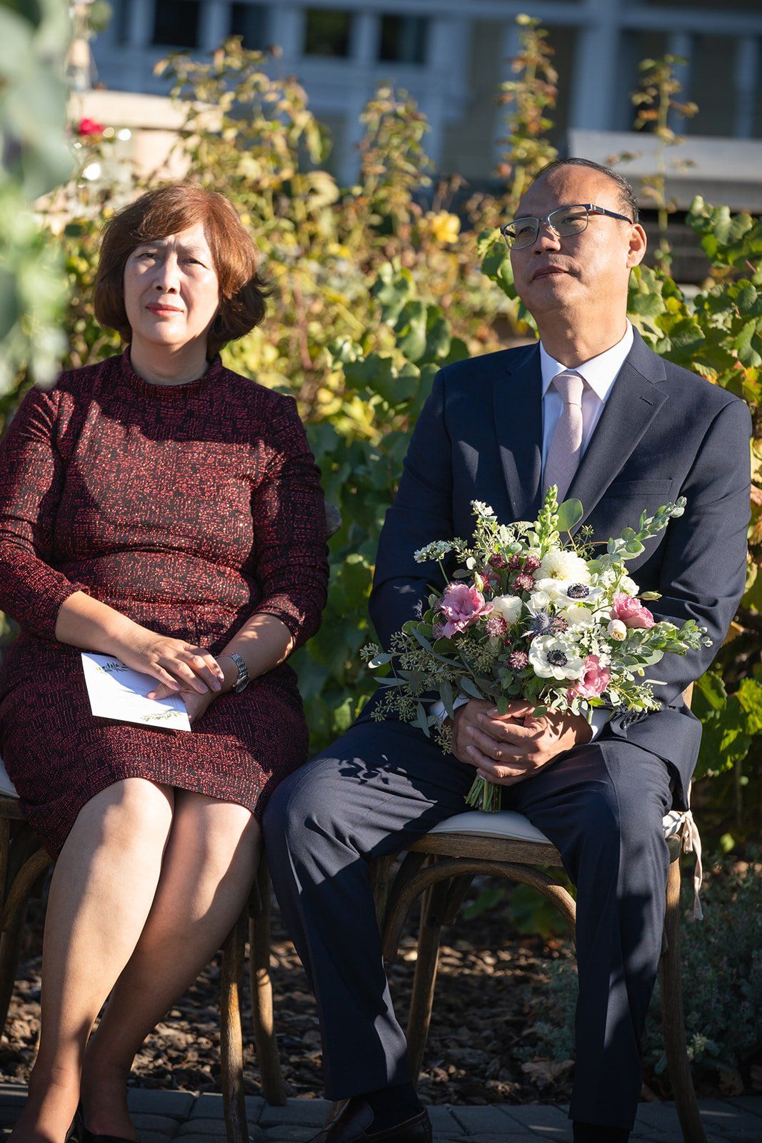 ranch-airbnb micro wedding with coastal views, SLO, Vows by the Fountain at Clover Ridge Ranch