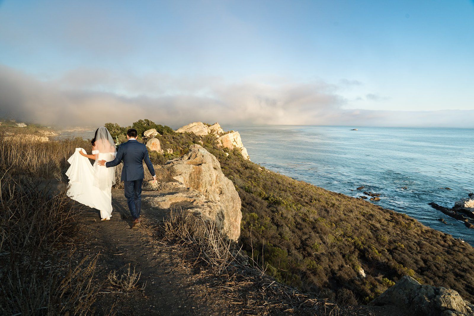ranch-airbnb micro wedding with coastal views, SLO, A Drive to the Coast for a 9-Guest SLO Micro Wedding