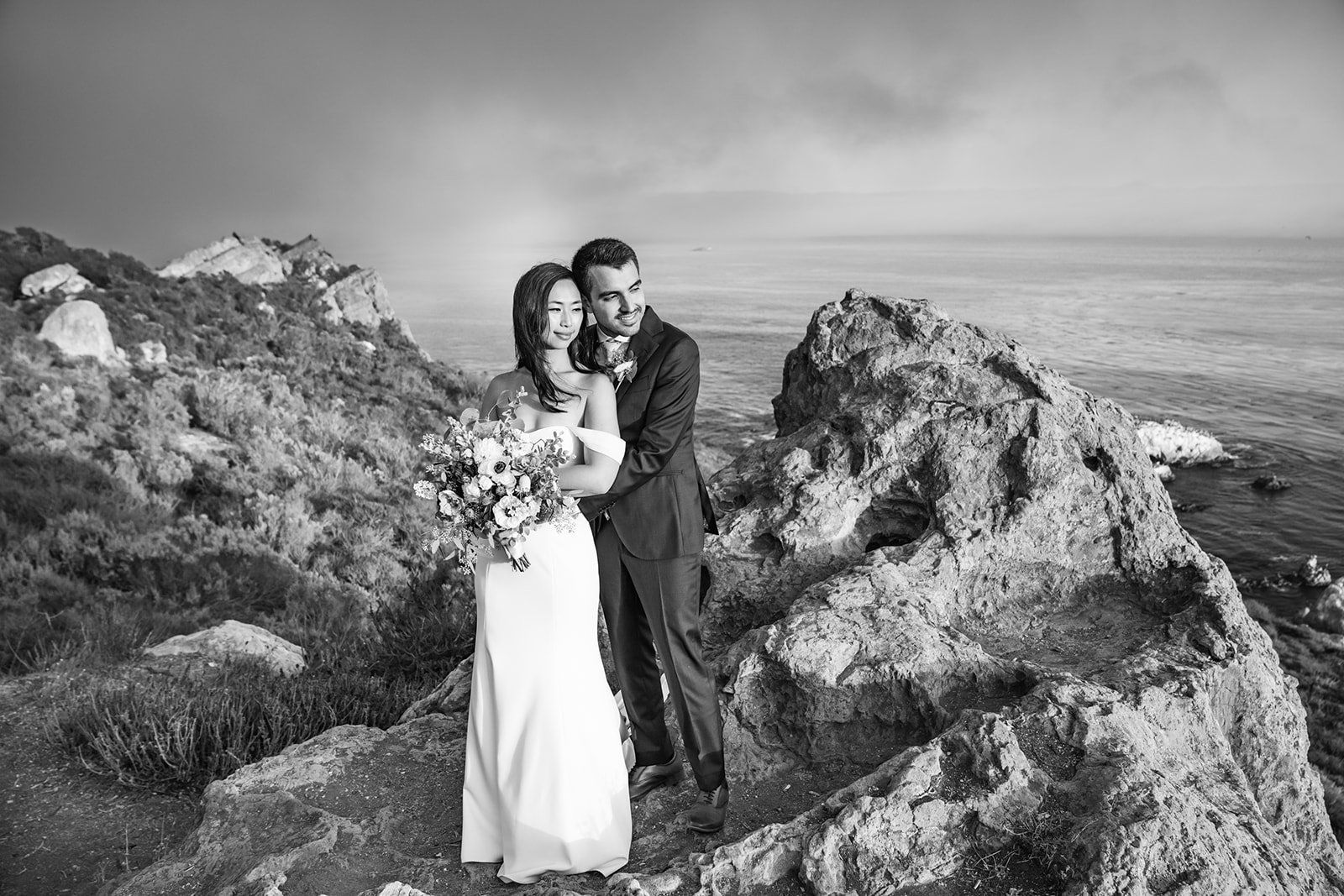 ranch-airbnb micro wedding with coastal views in slo, A Drive to the Coast for a 9-Guest SLO Micro Wedding