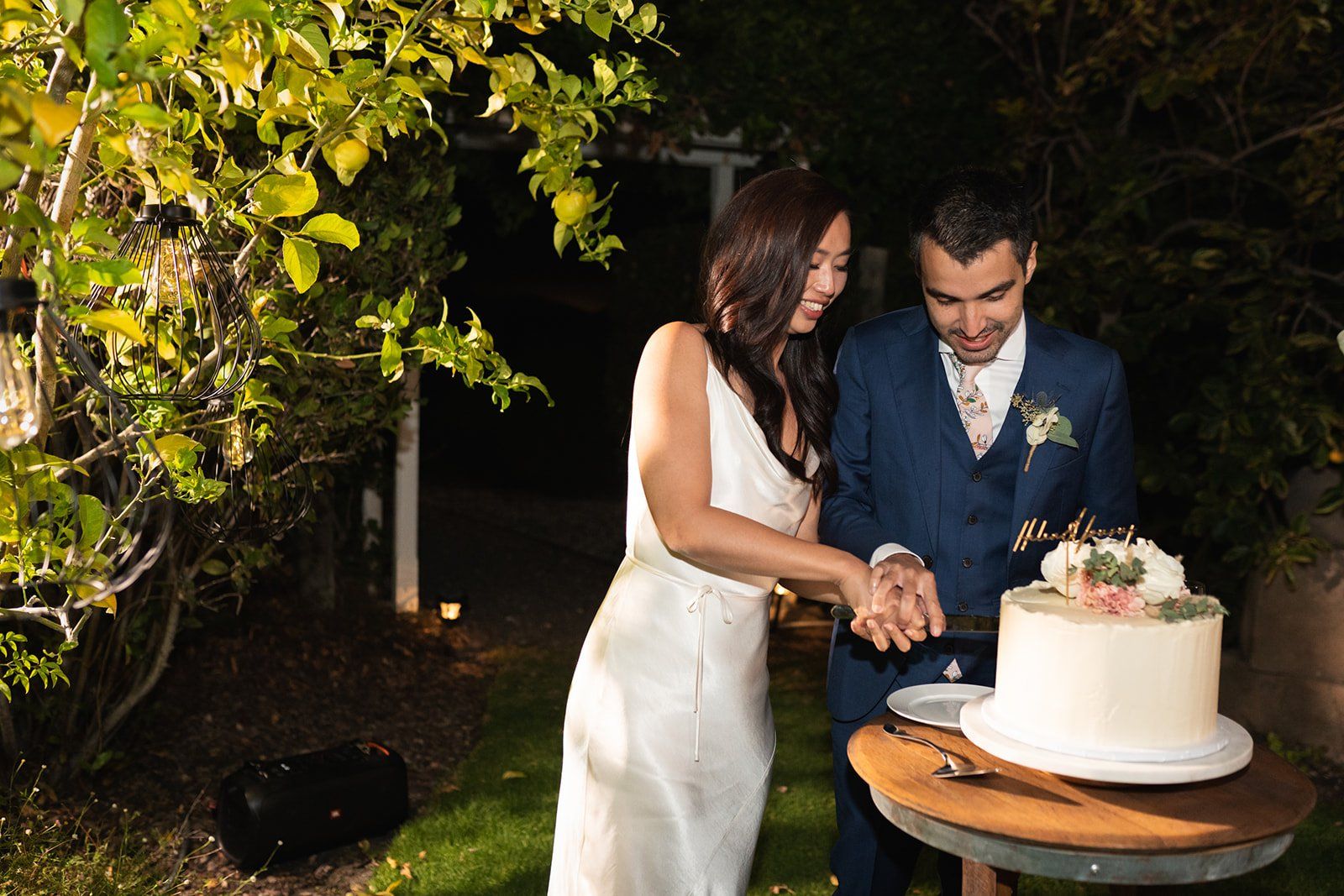 ranch-airbnb micro wedding with coastal views, SLO, Dinner in the Backyard