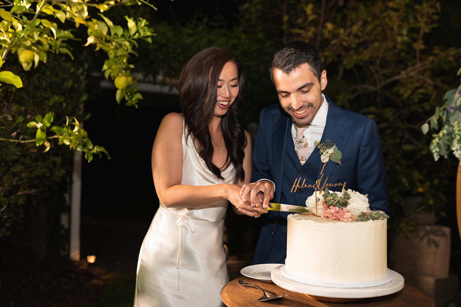 ranch-airbnb micro wedding with coastal views, SLO, Dinner in the Backyard