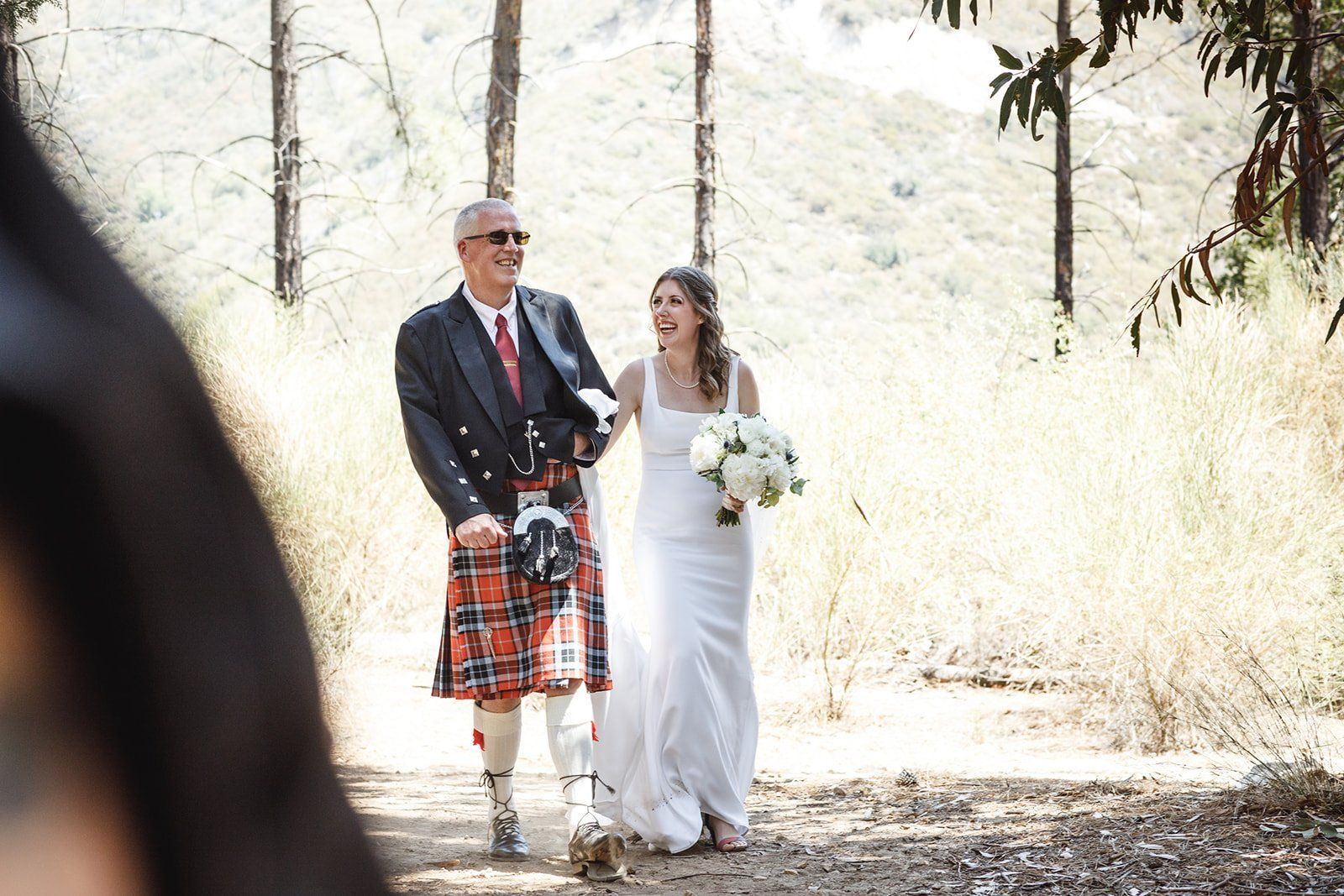 filipino-american micro wedding in the sequoias, A 6-Guest Mountain Ceremony Under the Tall Trees