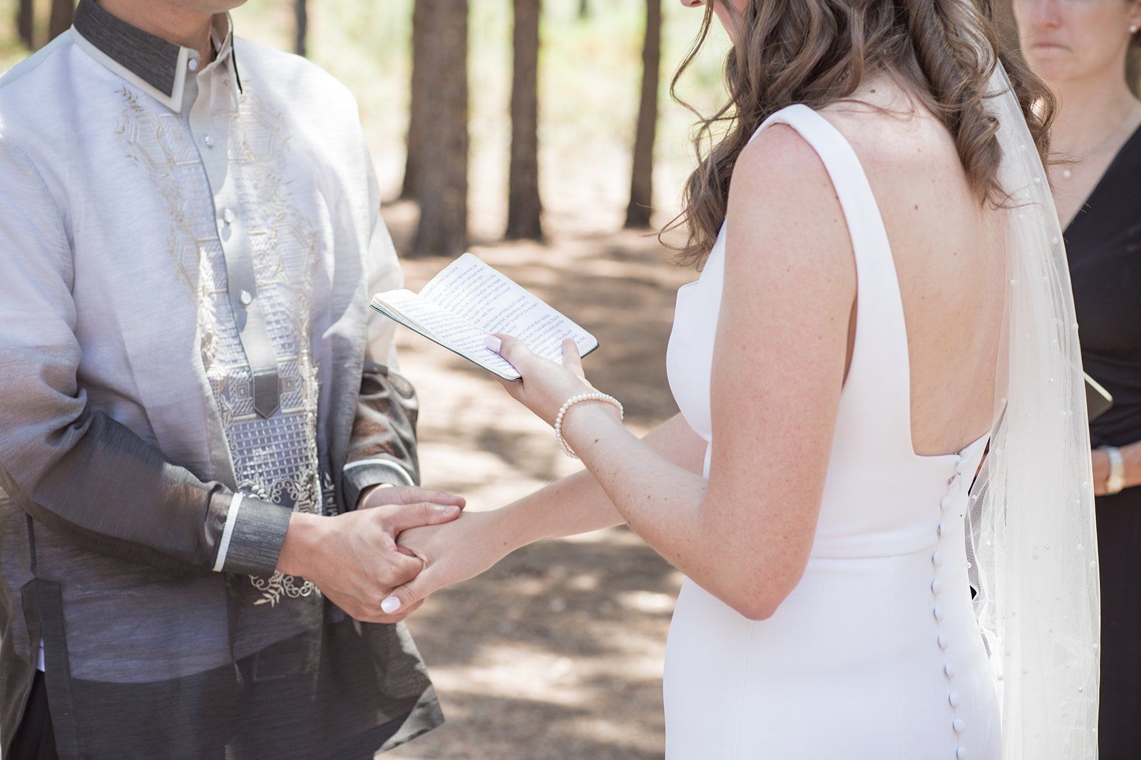 filipino-american micro wedding in the sequoias, A 6-Guest Mountain Ceremony Under the Tall Trees