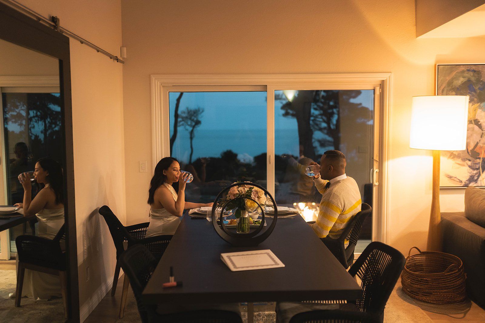two-person elopement at wander anchor bay, Dinner for Two at the House