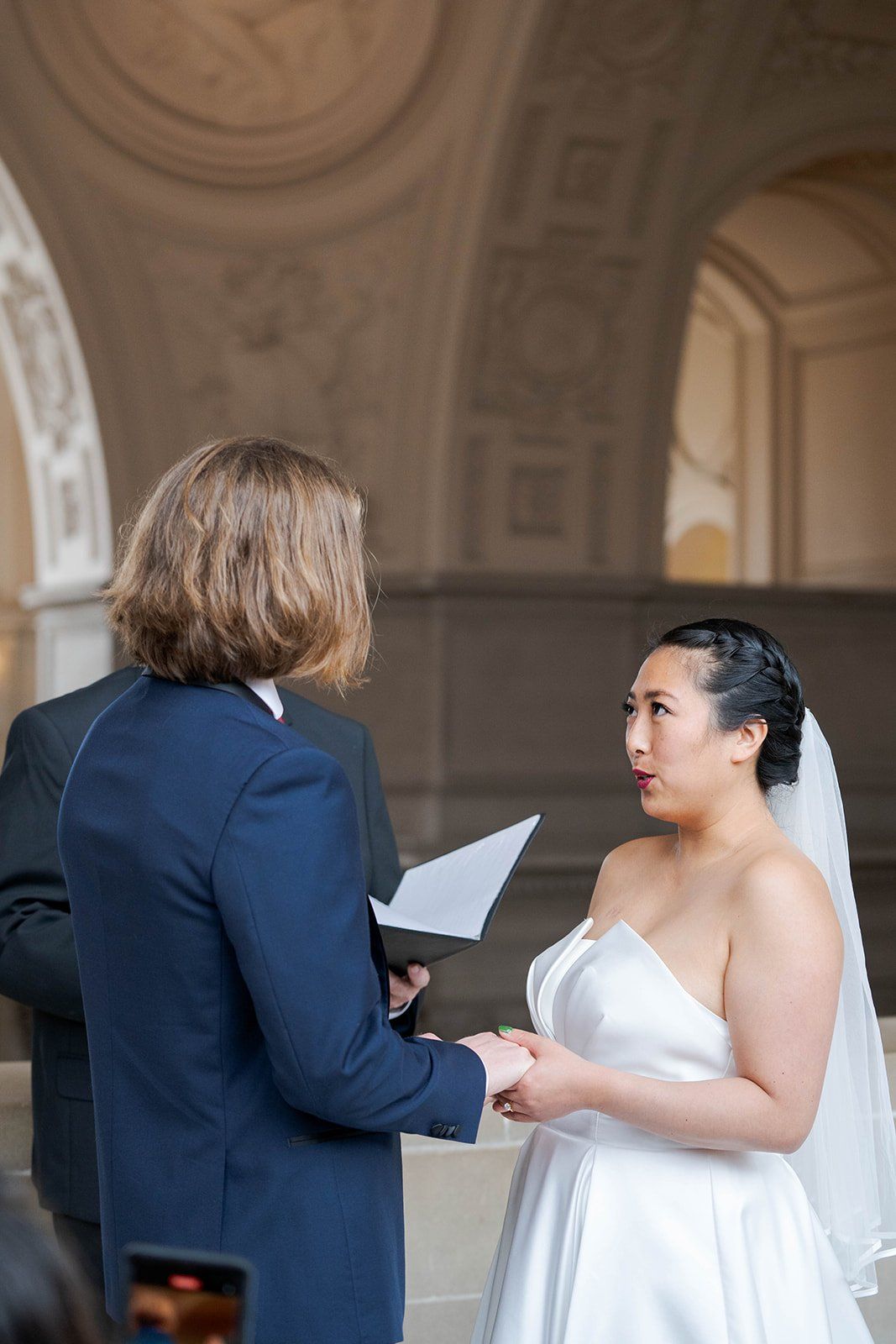 restaurant micro wedding at fable, sf, Married Under the Dome. This SF Mission Restaurant Wedding Began at City Hall