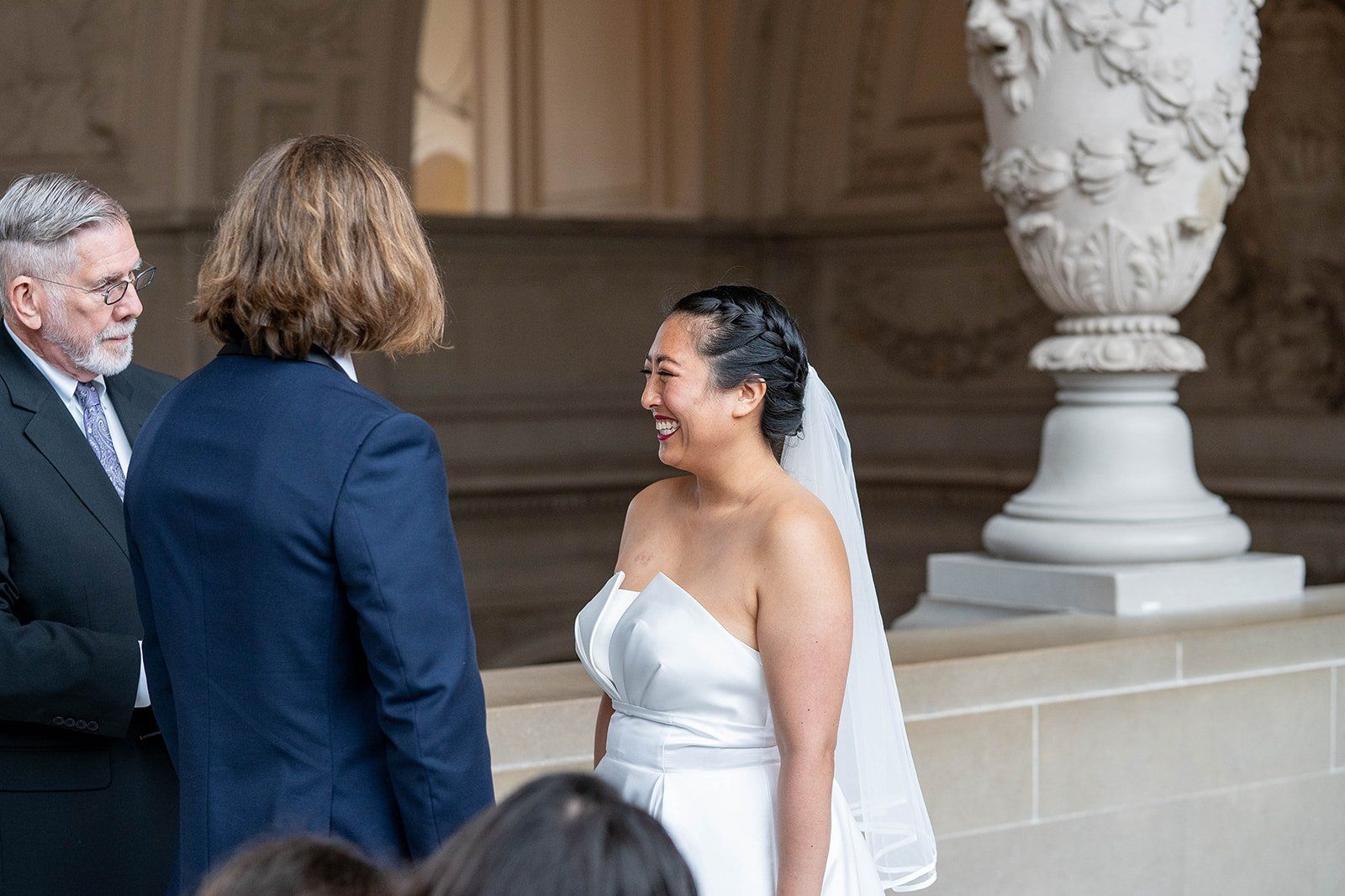 restaurant micro wedding at fable, sf, Married Under the Dome. This SF Mission Restaurant Wedding Began at City Hall