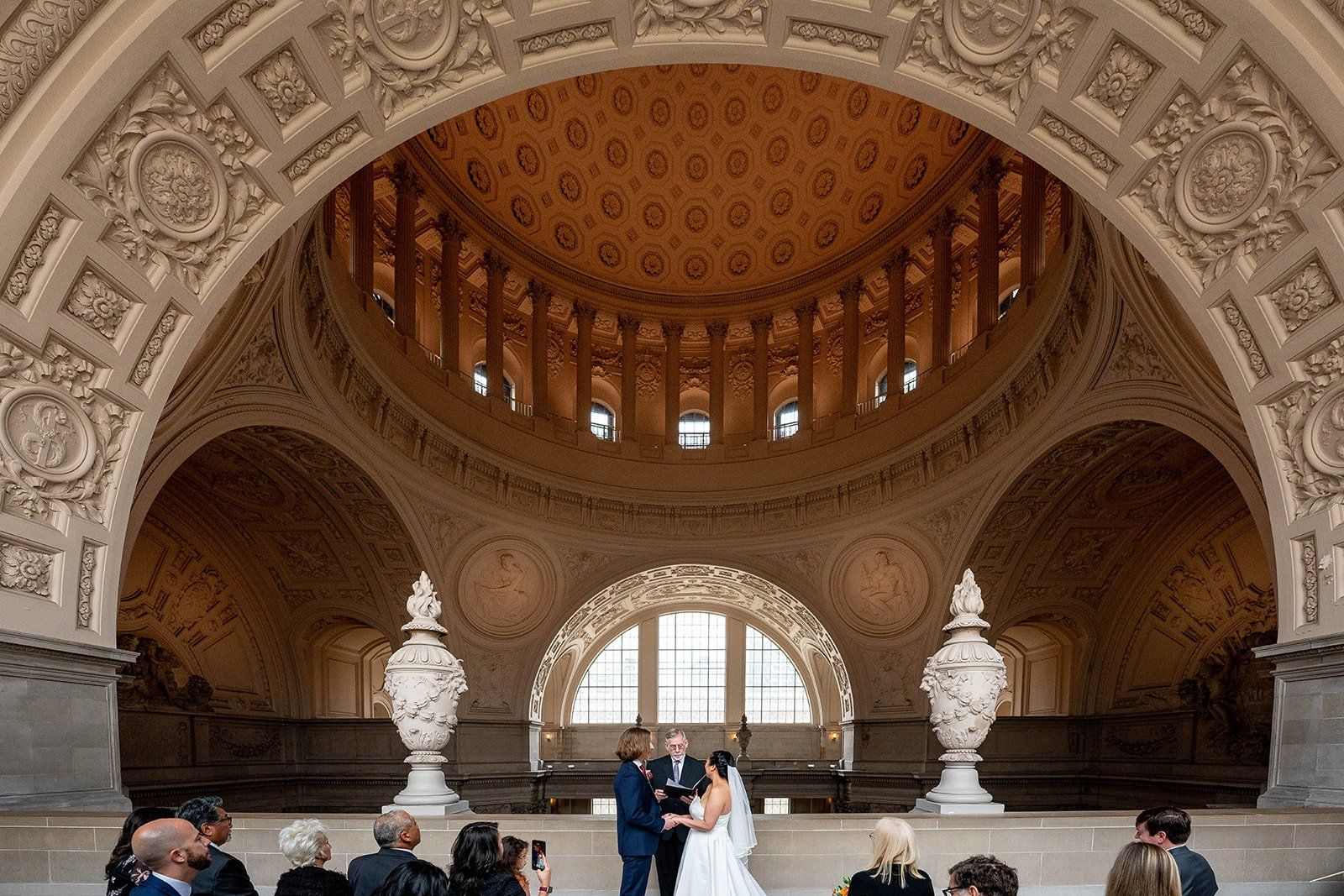 restaurant micro wedding at fable, sf, Married Under the Dome. This SF Mission Restaurant Wedding Began at City Hall
