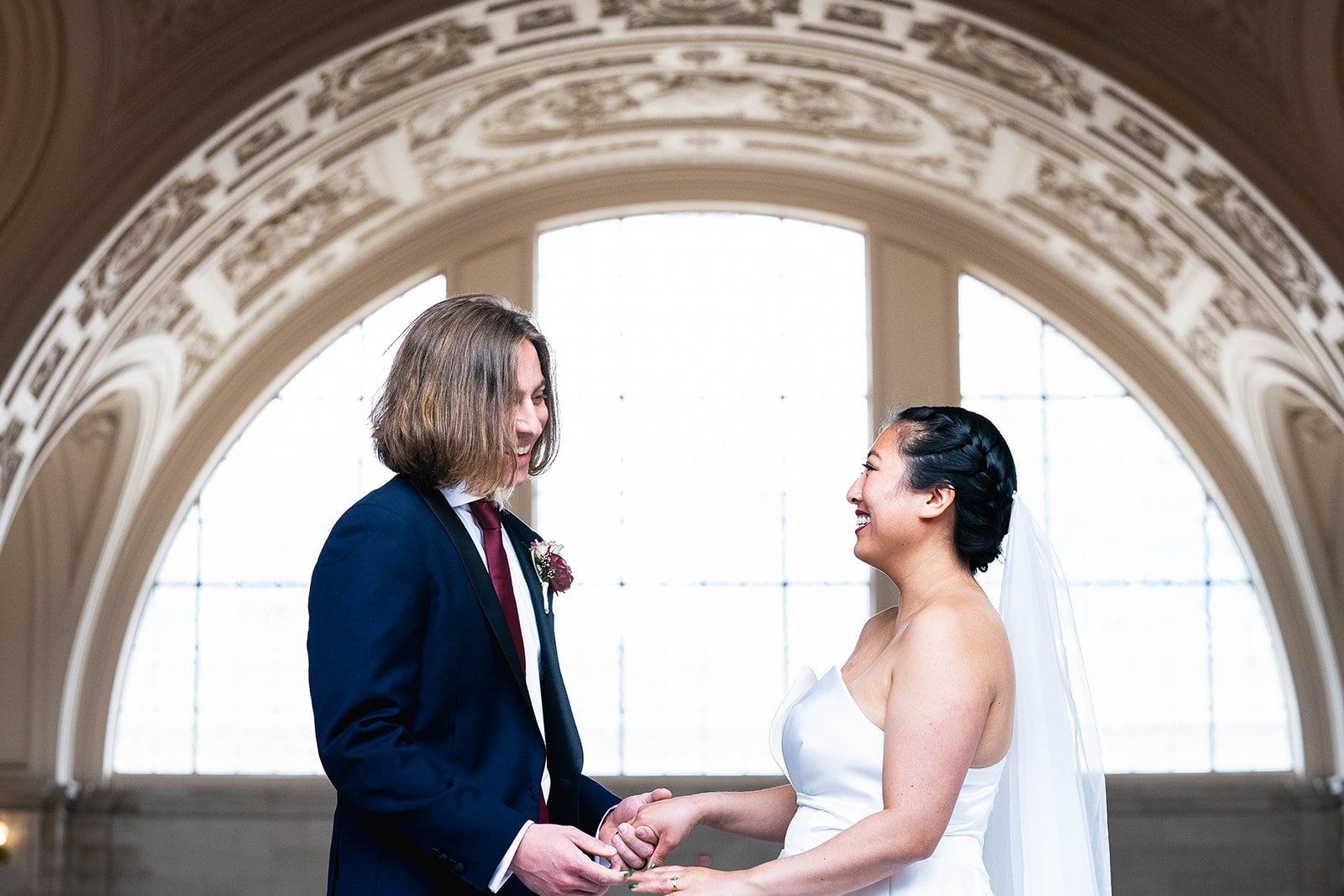 restaurant micro wedding at fable, sf, Married Under the Dome. This SF Mission Restaurant Wedding Began at City Hall