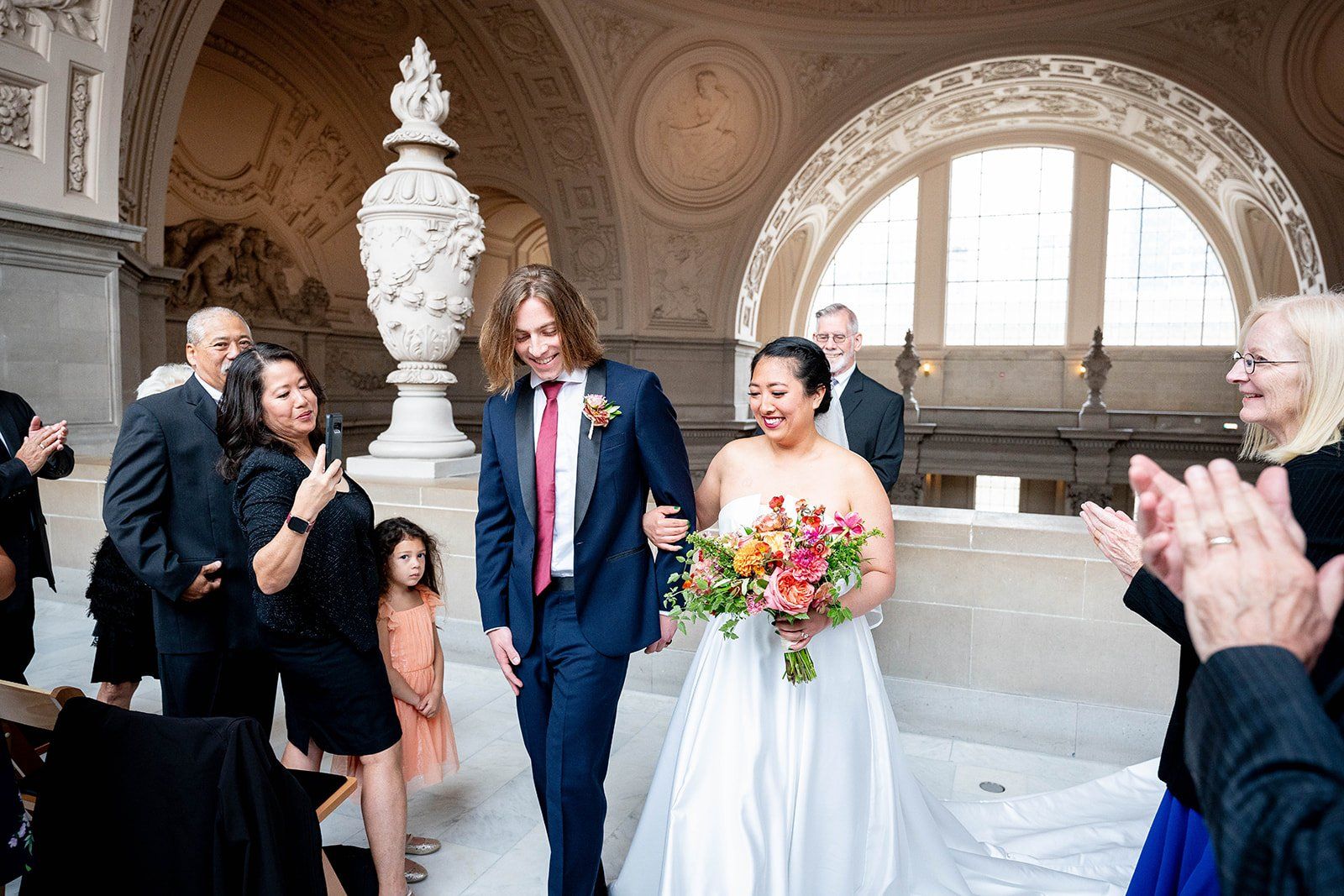 restaurant micro wedding at fable, sf, Married Under the Dome. This SF Mission Restaurant Wedding Began at City Hall
