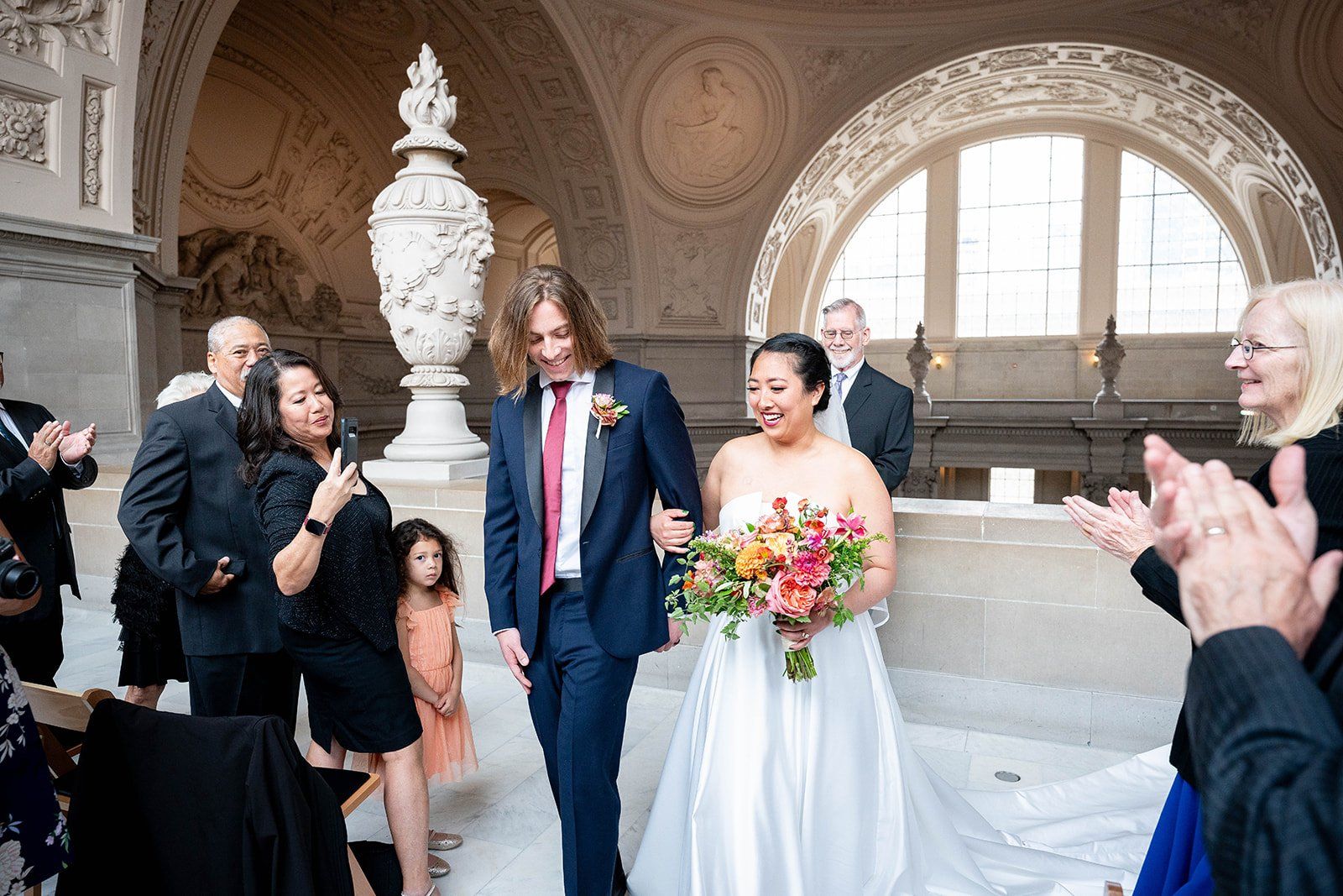 restaurant micro wedding at fable, sf, Married Under the Dome. This SF Mission Restaurant Wedding Began at City Hall