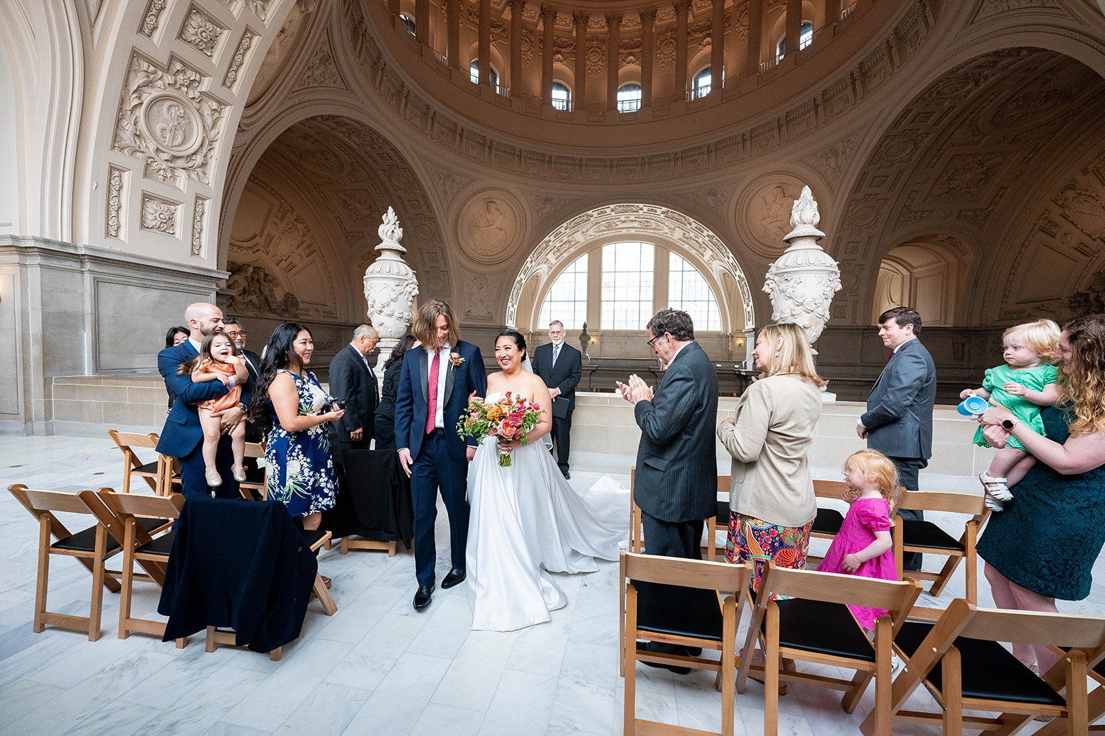 restaurant micro wedding at fable, sf, Married Under the Dome. This SF Mission Restaurant Wedding Began at City Hall