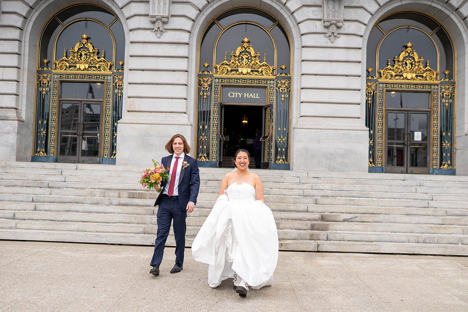 restaurant micro wedding at fable, sf, Married Under the Dome. This SF Mission Restaurant Wedding Began at City Hall