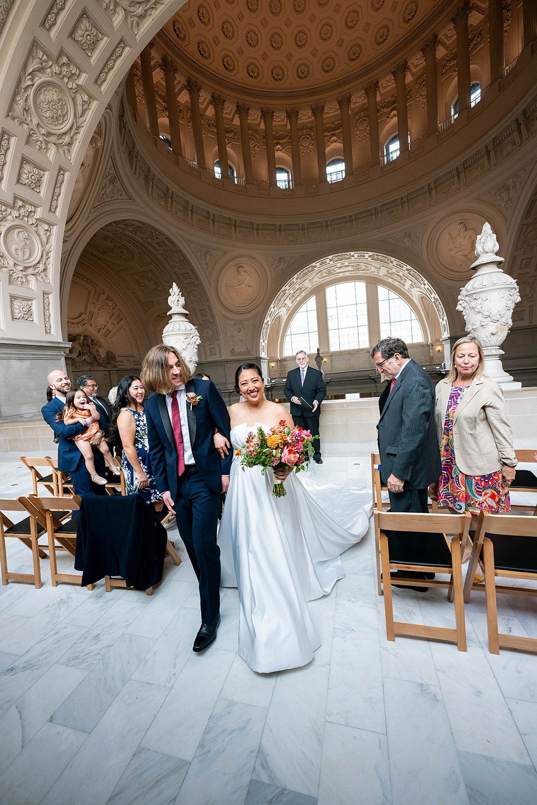 restaurant micro wedding at fable, sf, Married Under the Dome. This SF Mission Restaurant Wedding Began at City Hall