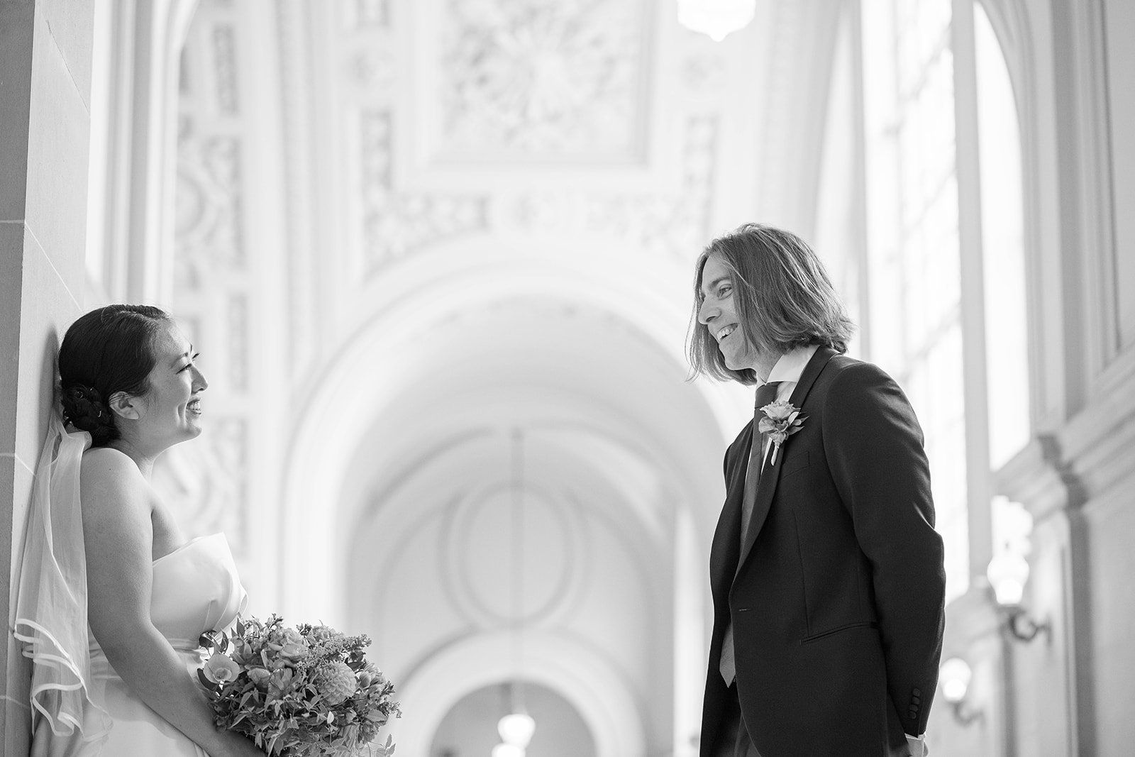 restaurant micro wedding at fable, sf, Portraits Under the Rotunda