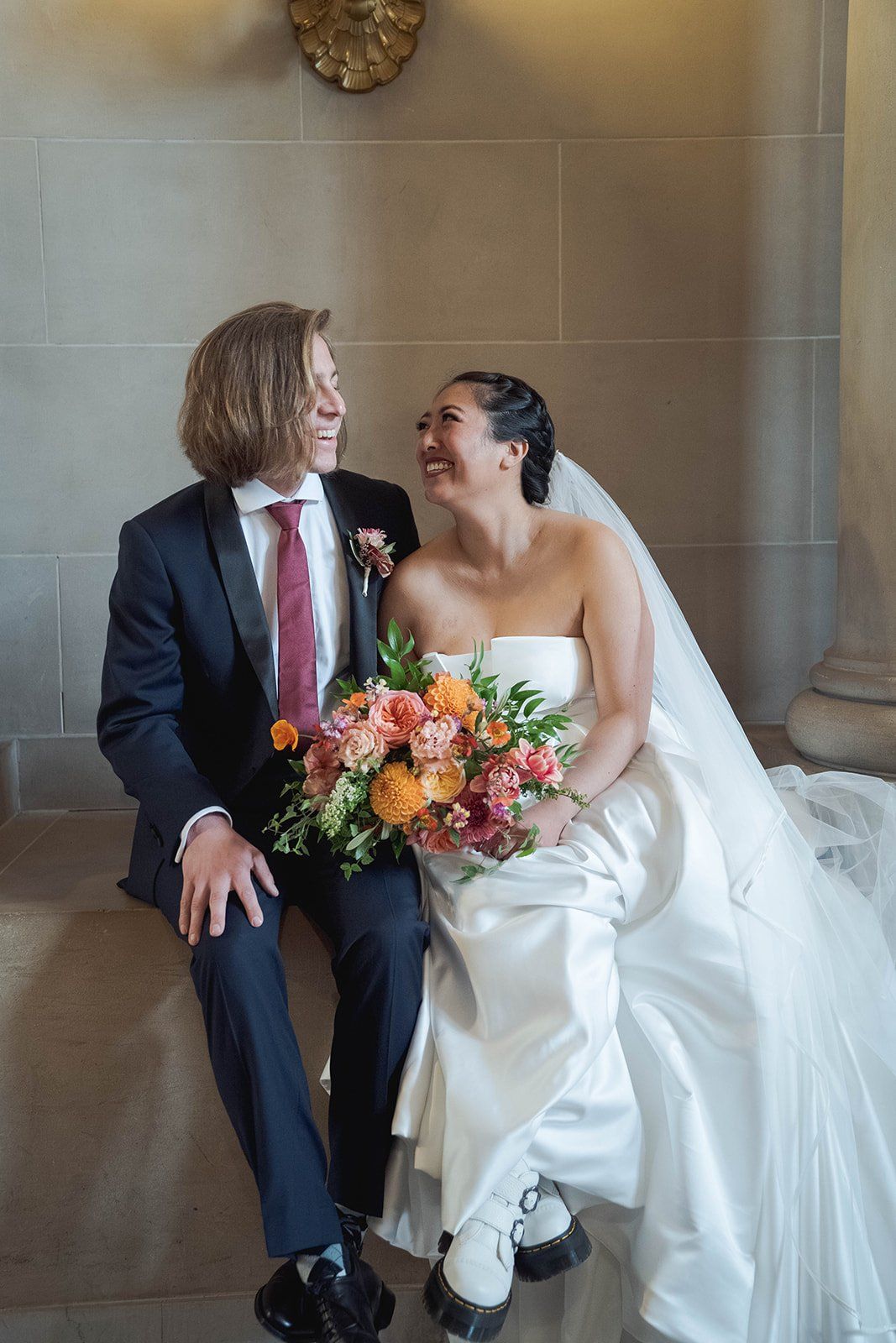 restaurant micro wedding at fable, sf, Portraits Under the Rotunda