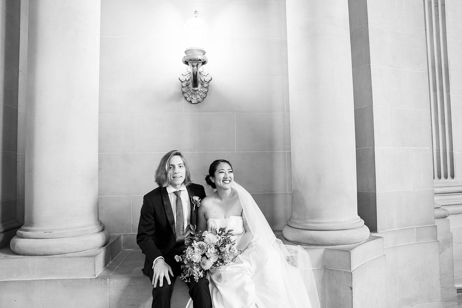 restaurant micro wedding at fable, sf, Portraits Under the Rotunda