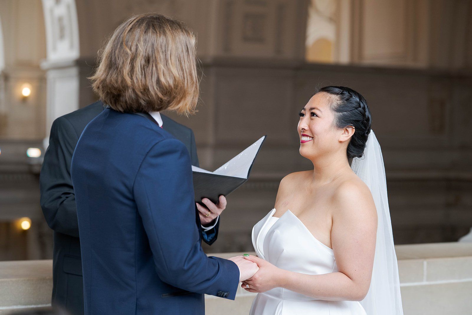 restaurant micro wedding at fable, sf, Married Under the Dome. This SF Mission Restaurant Wedding Began at City Hall